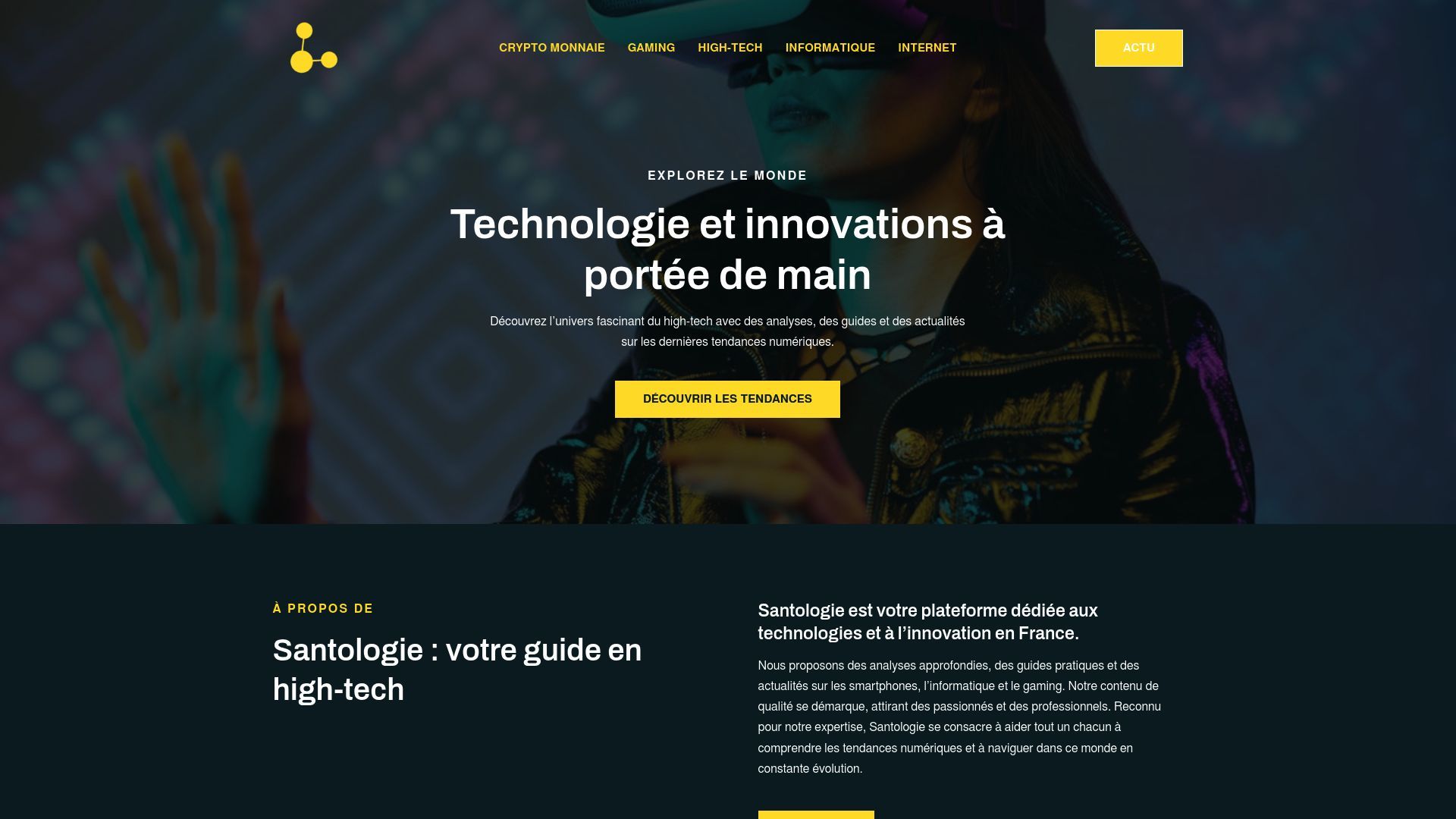 Aperçu de santologie.fr