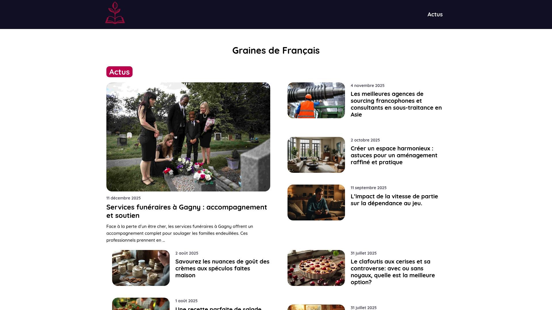 Aperçu de grainesdefrancais.fr