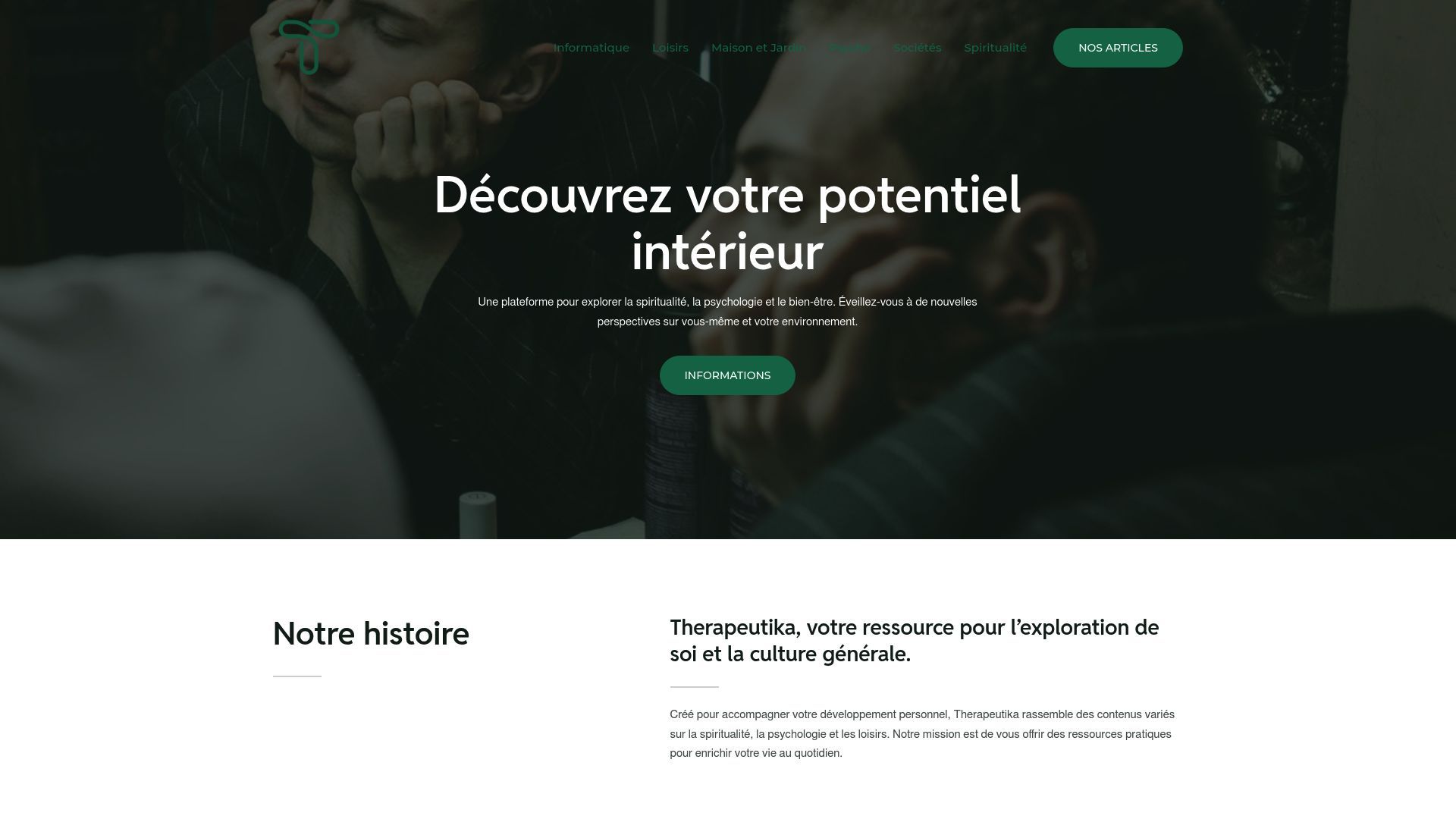 Aperçu de therapeutika.fr