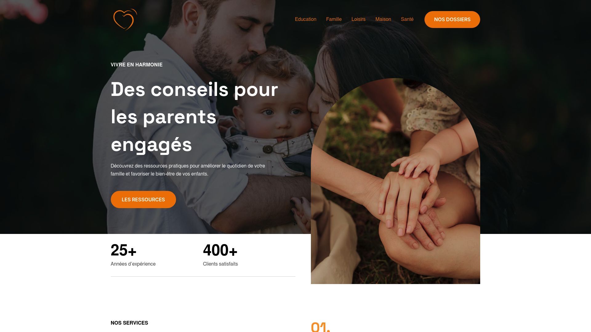 Aperçu de coeurparents.com