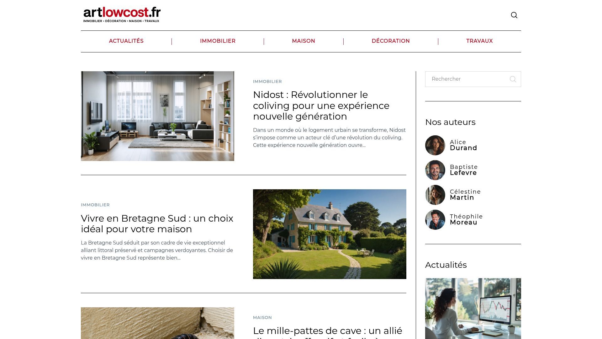 Aperçu de artlowcost.fr