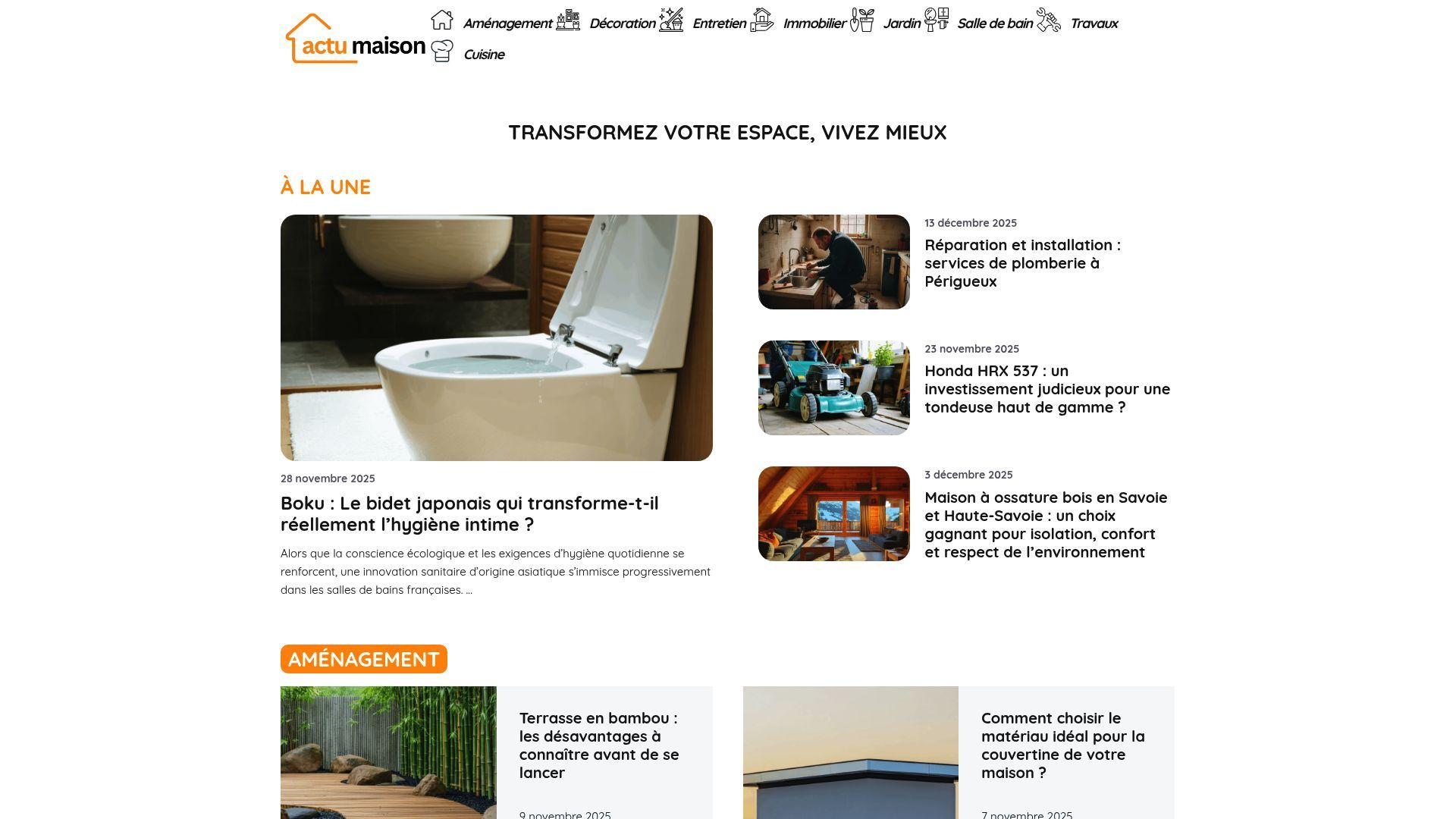 Aperçu de actu-maison.fr