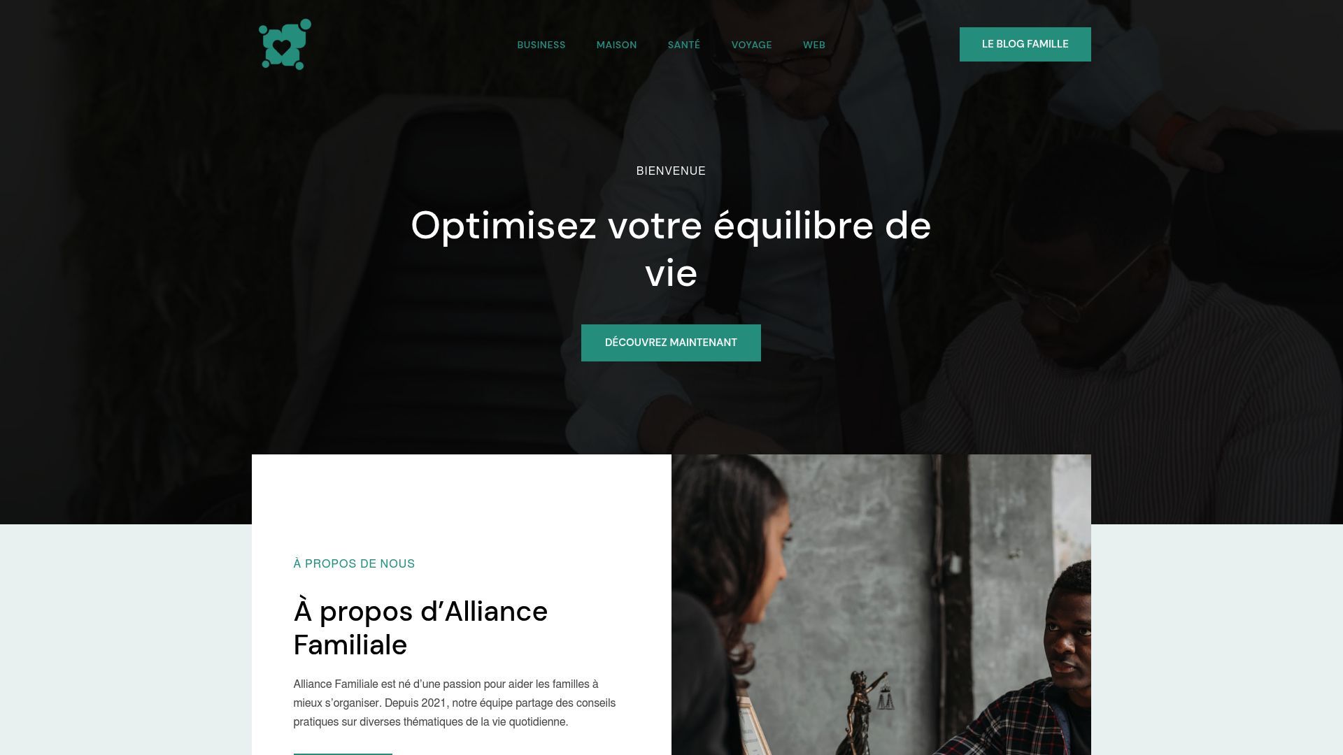 Aperçu de alliancefamiliale.com