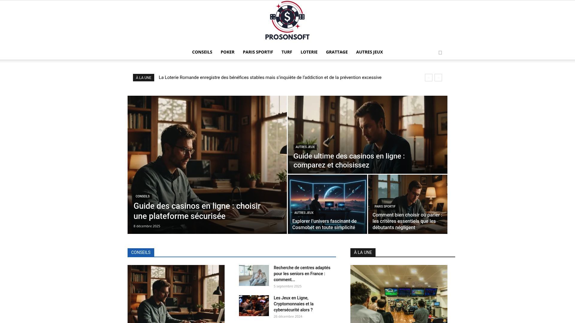 Aperçu de prosonsoft.com