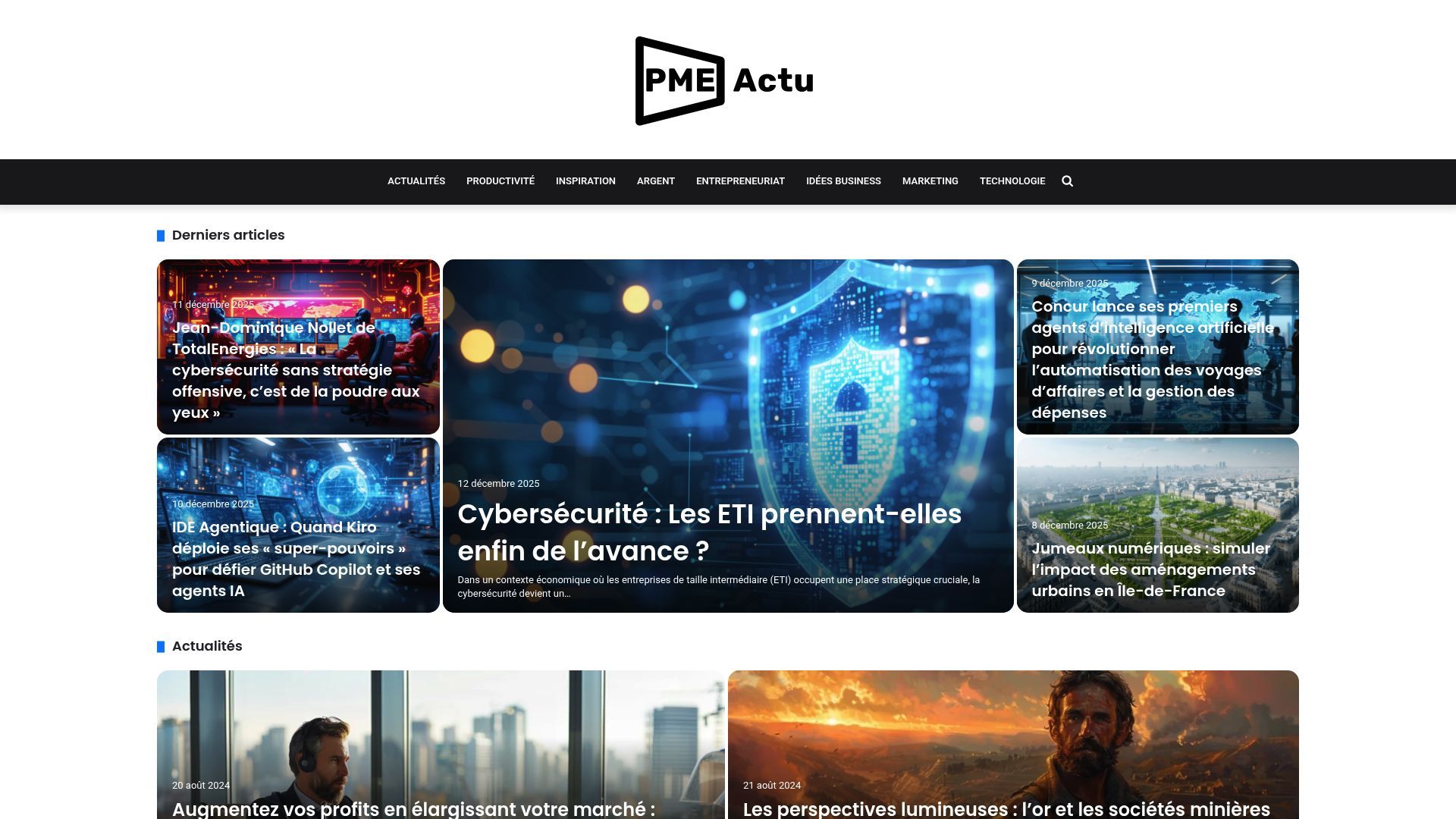 Aperçu de pme-actu.fr