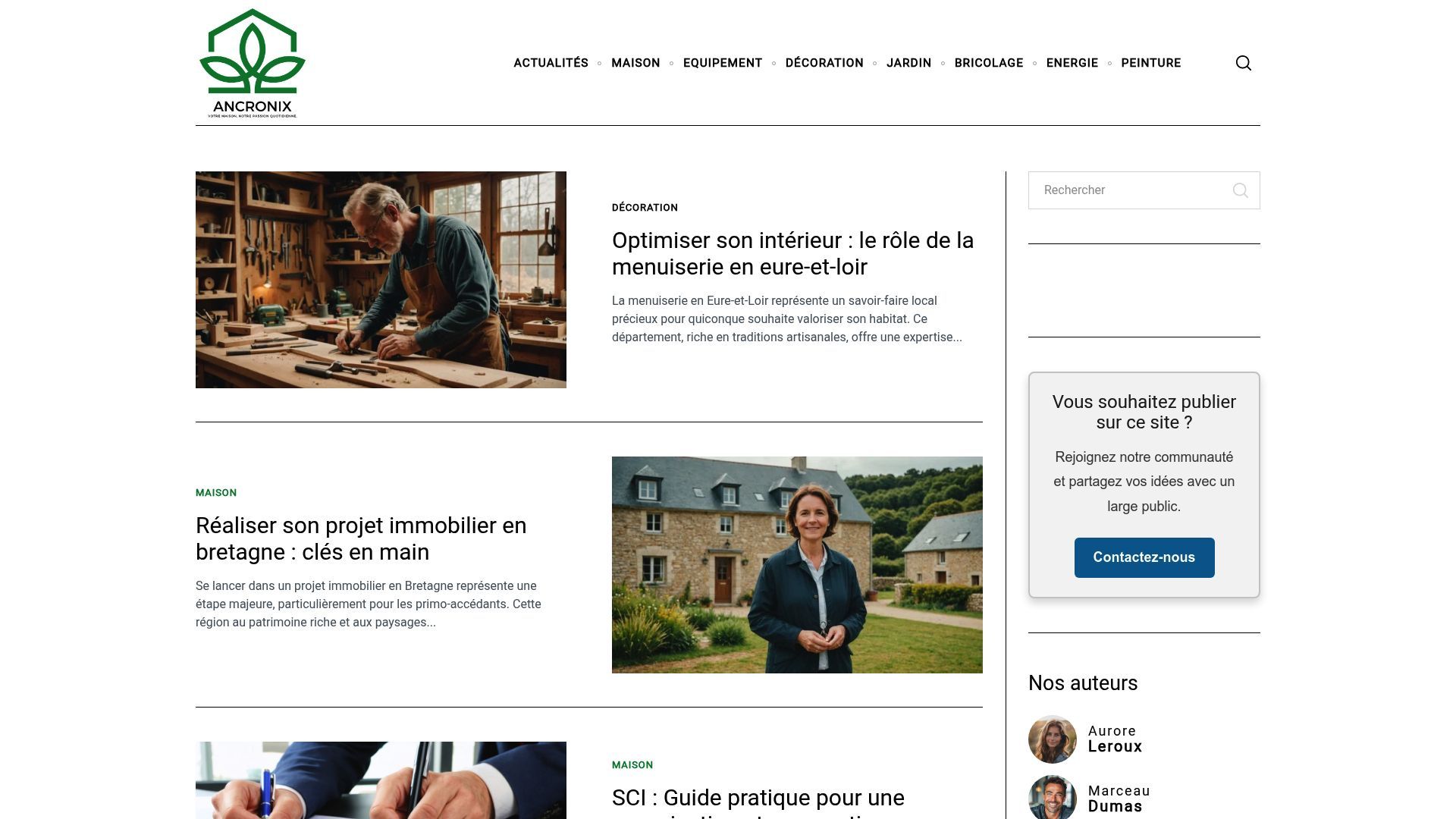 Aperçu de ancronix.com