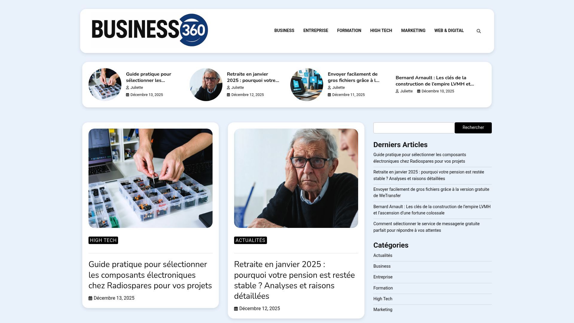 Aperçu de business360.fr