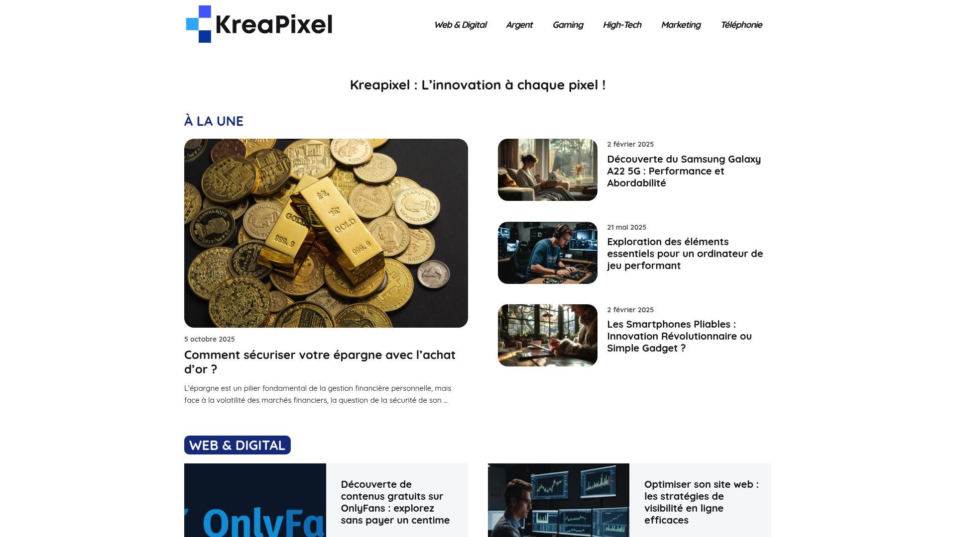 Aperçu de kreapixel.fr