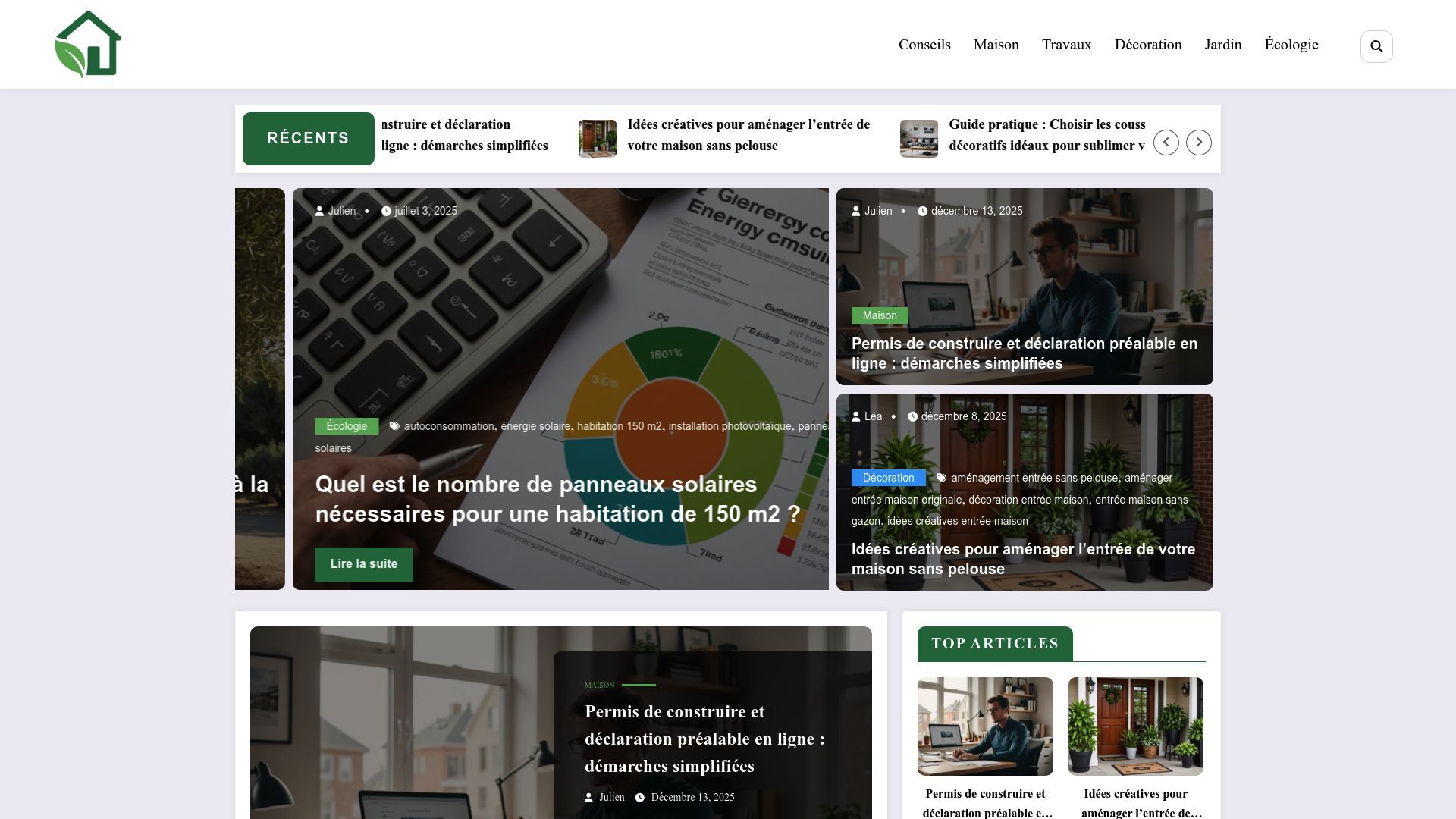 Aperçu de maison-verte.fr