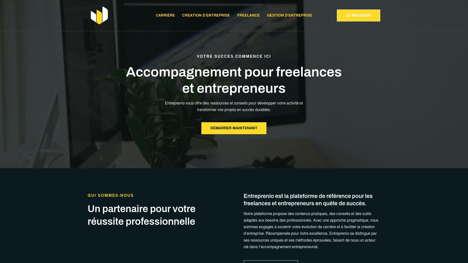 Aperçu de entreprenio.com