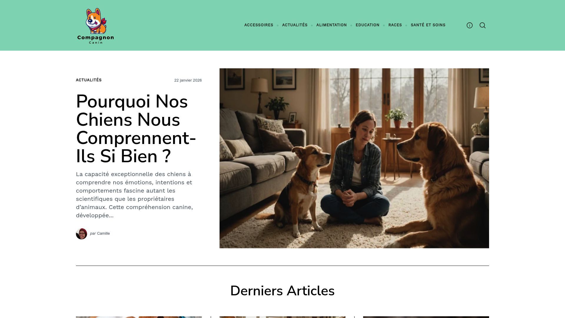 Screenshot of compagnon-canin.fr