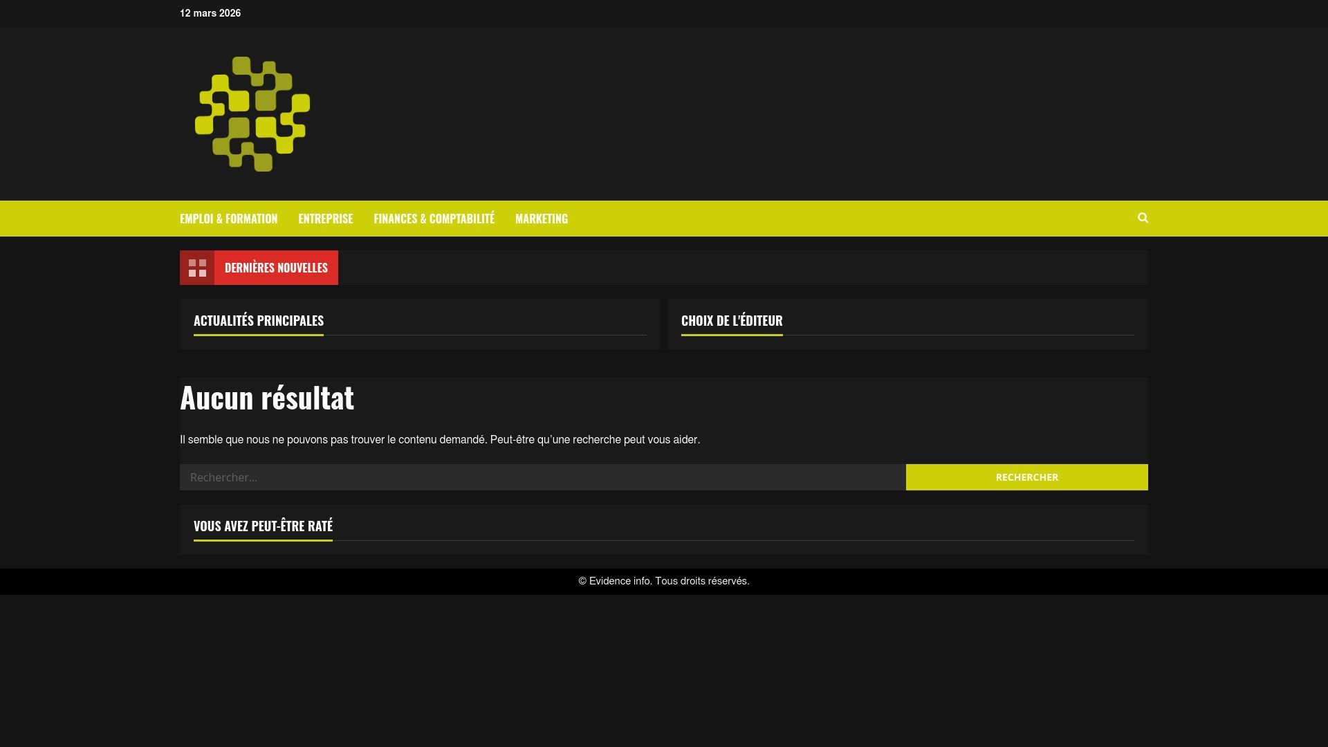 Preview of evidence-info.fr