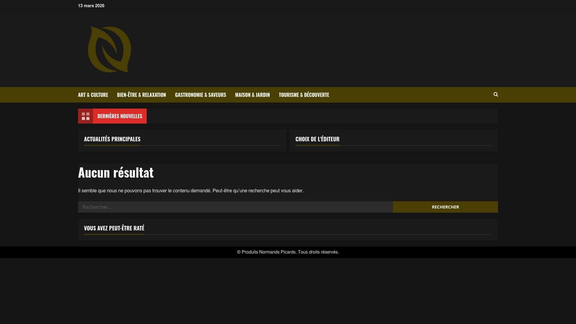 Preview of produitsnormandspicards.fr