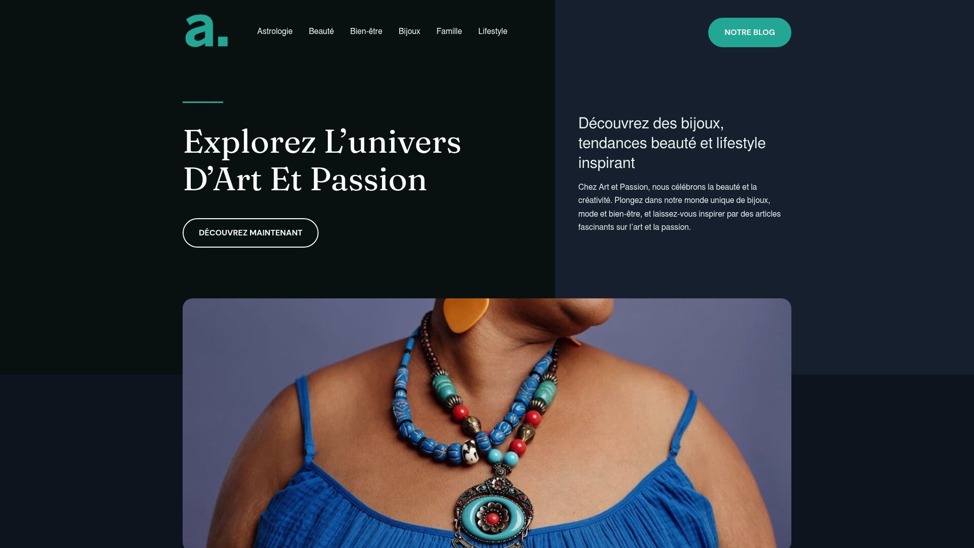 Screenshot of artetpassion.fr