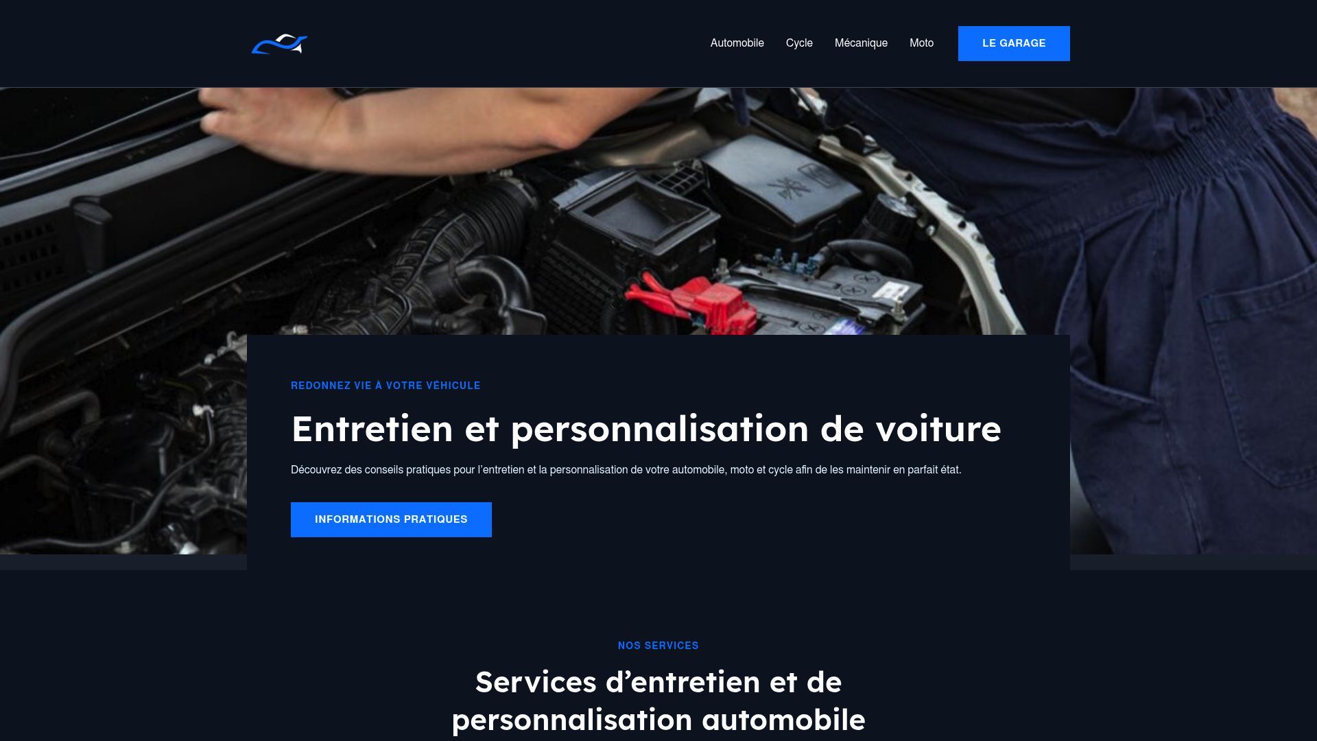 Screenshot of myspaforcars.fr