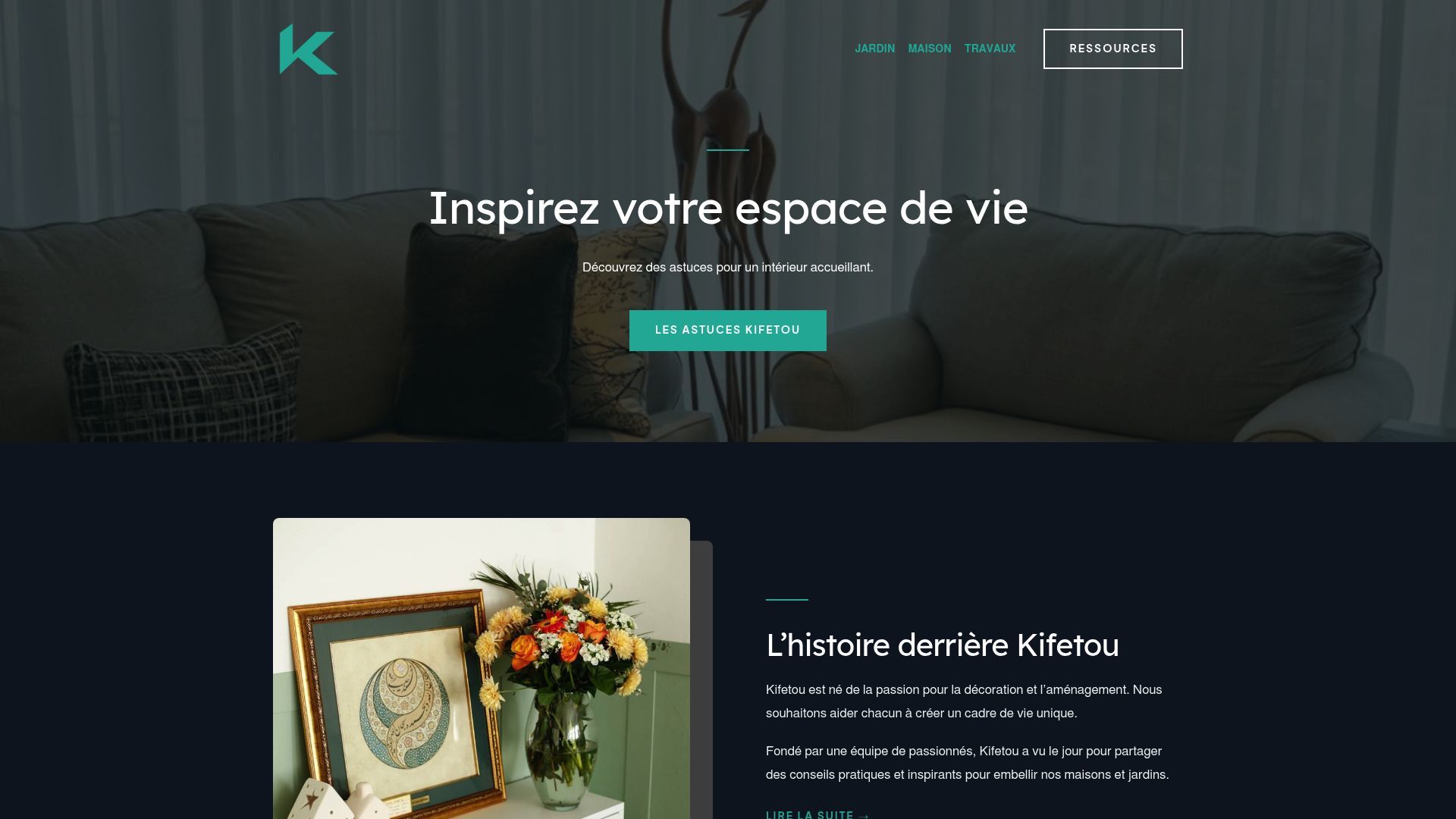 Screenshot of kifetou.fr