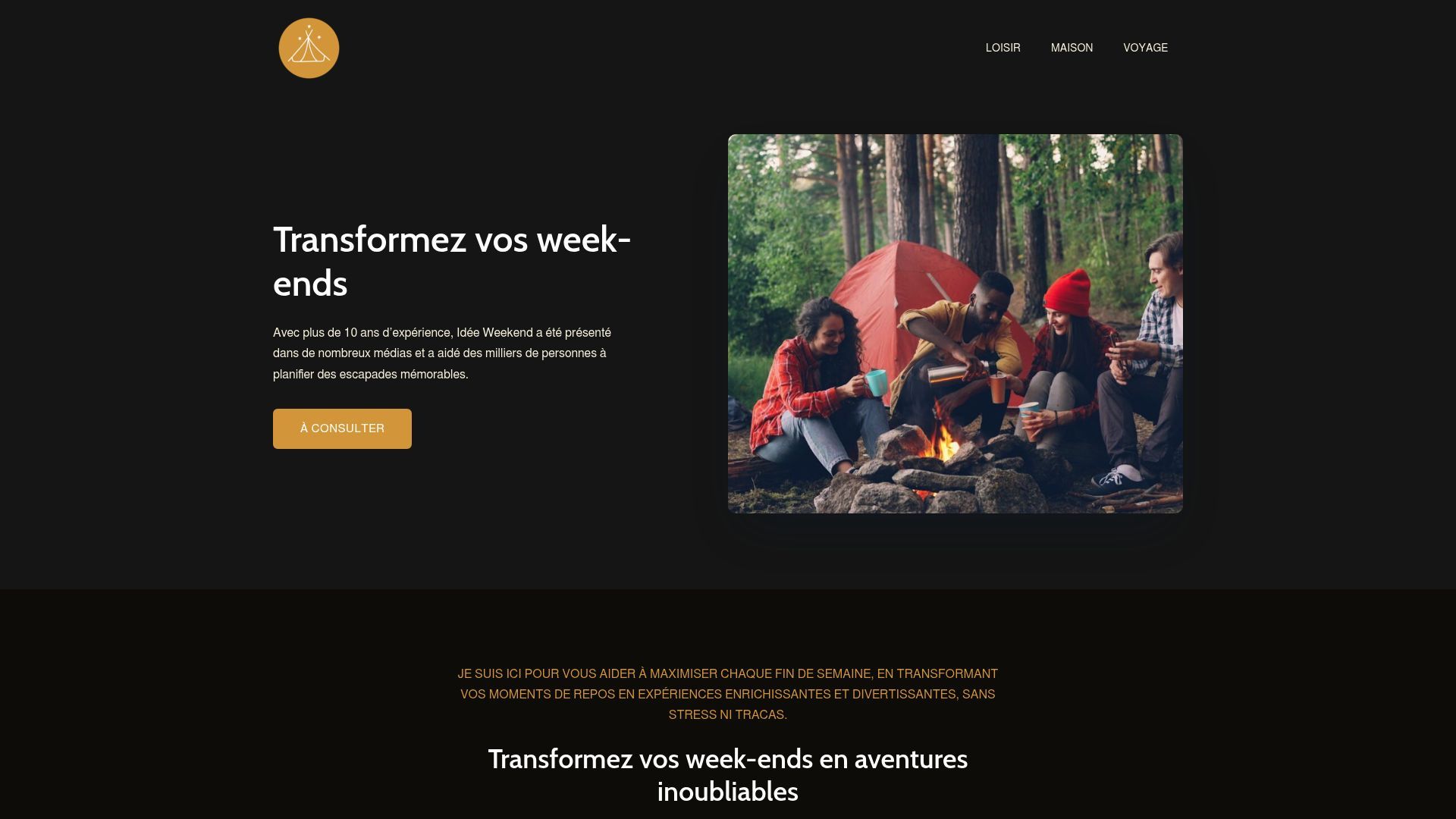 Screenshot of idee-weekend.fr