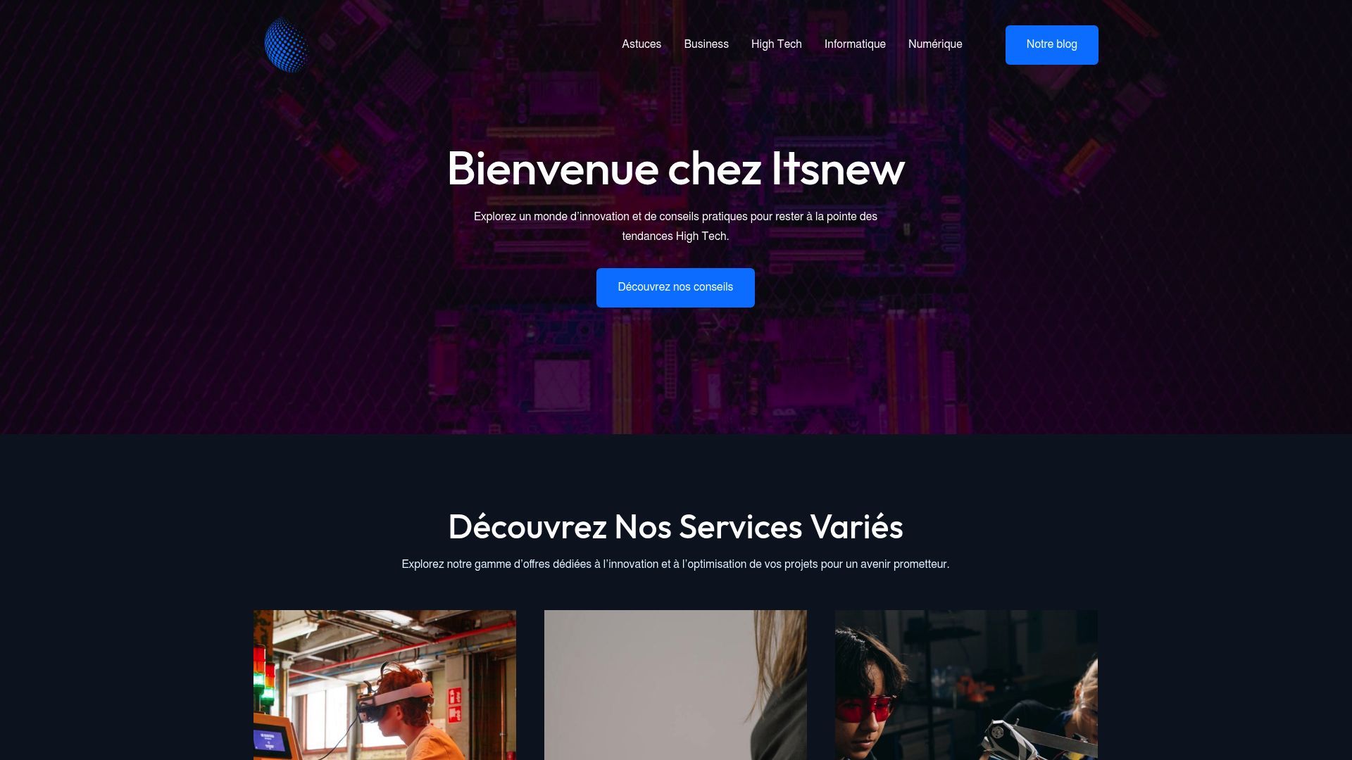 Screenshot of itsnew.fr