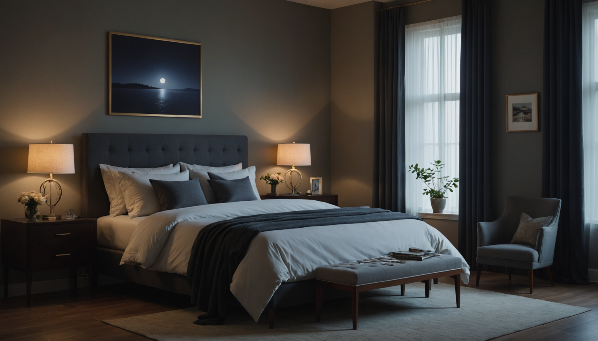 Illustration : votre chambre devrait être fraîche, sombre et silencieuse. — est le secret d'une silhouette harmonieuse ?