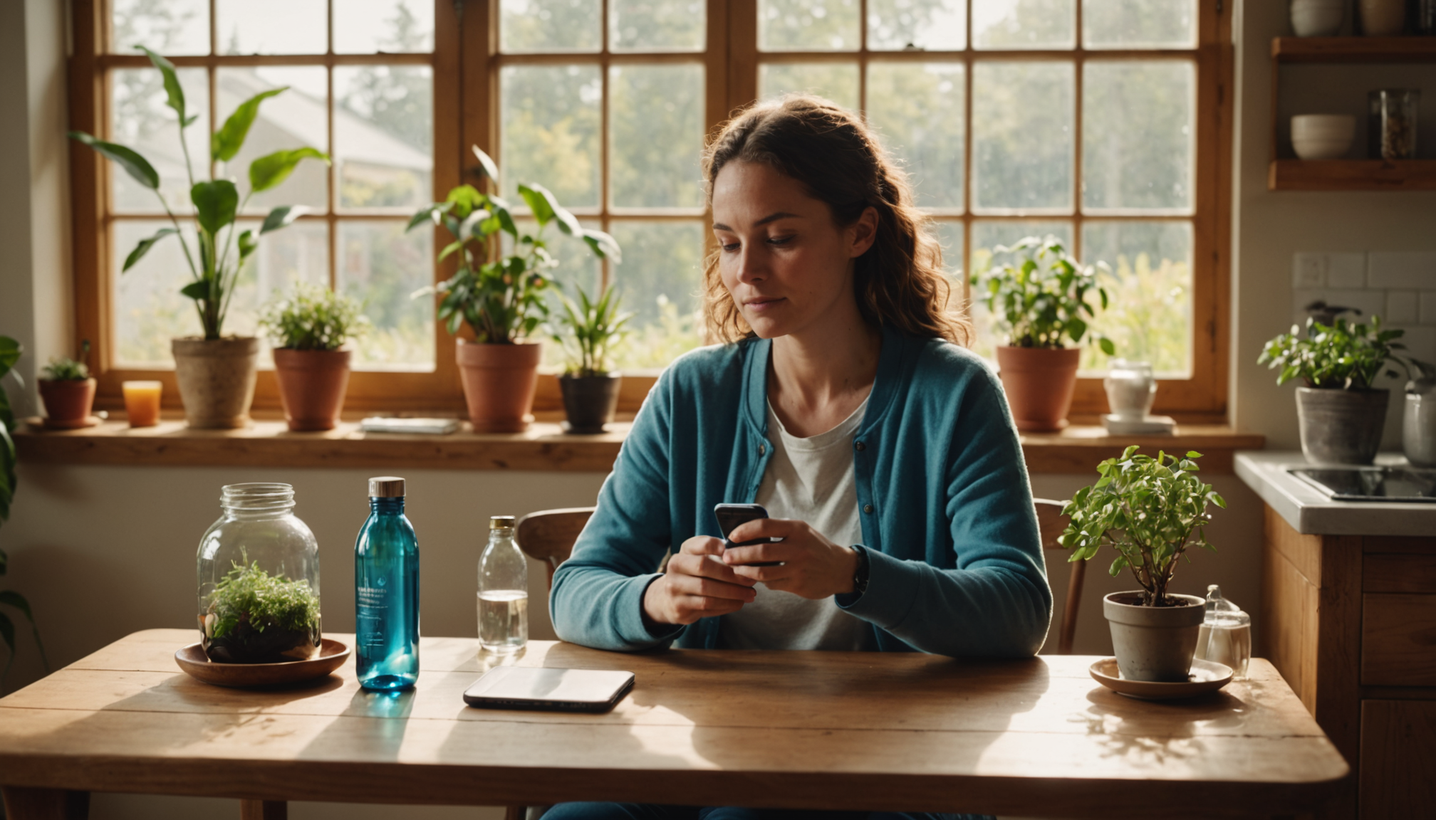 cultivez votre bien-être au quotidien avec des gestes simples — pour ne pas oublier de boire, gardez une