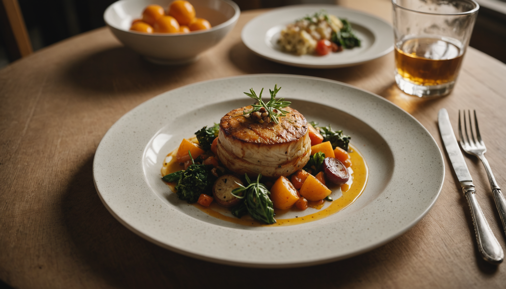 sublimez vos repas avec l'art culinaire français — ande fait paraître la portion chétive, une assiette