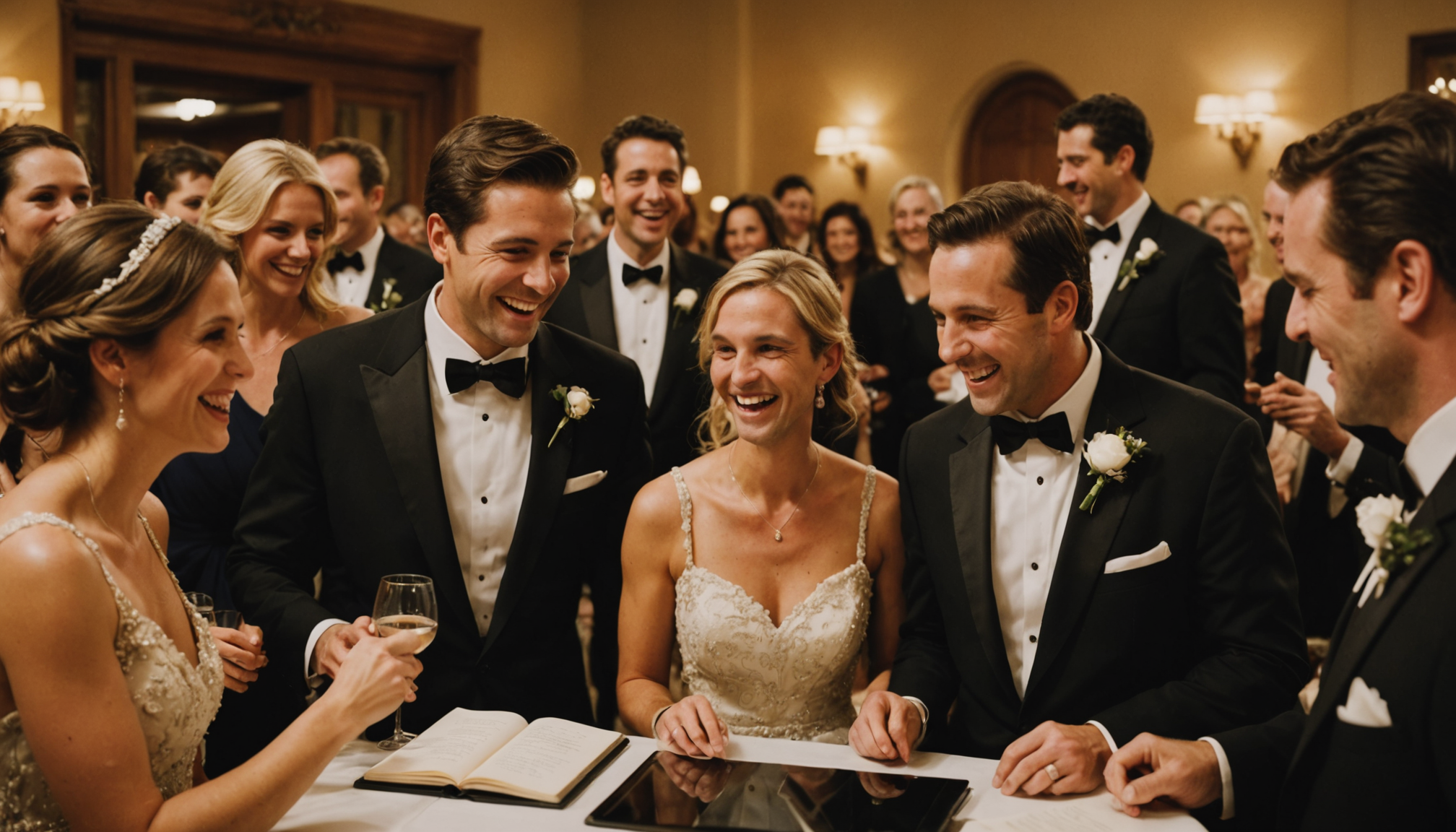 Illustration : les témoignages collectifs apportent une dynamique différente et — mariage : comment intégrer un livre d'or audio à votre réception ?