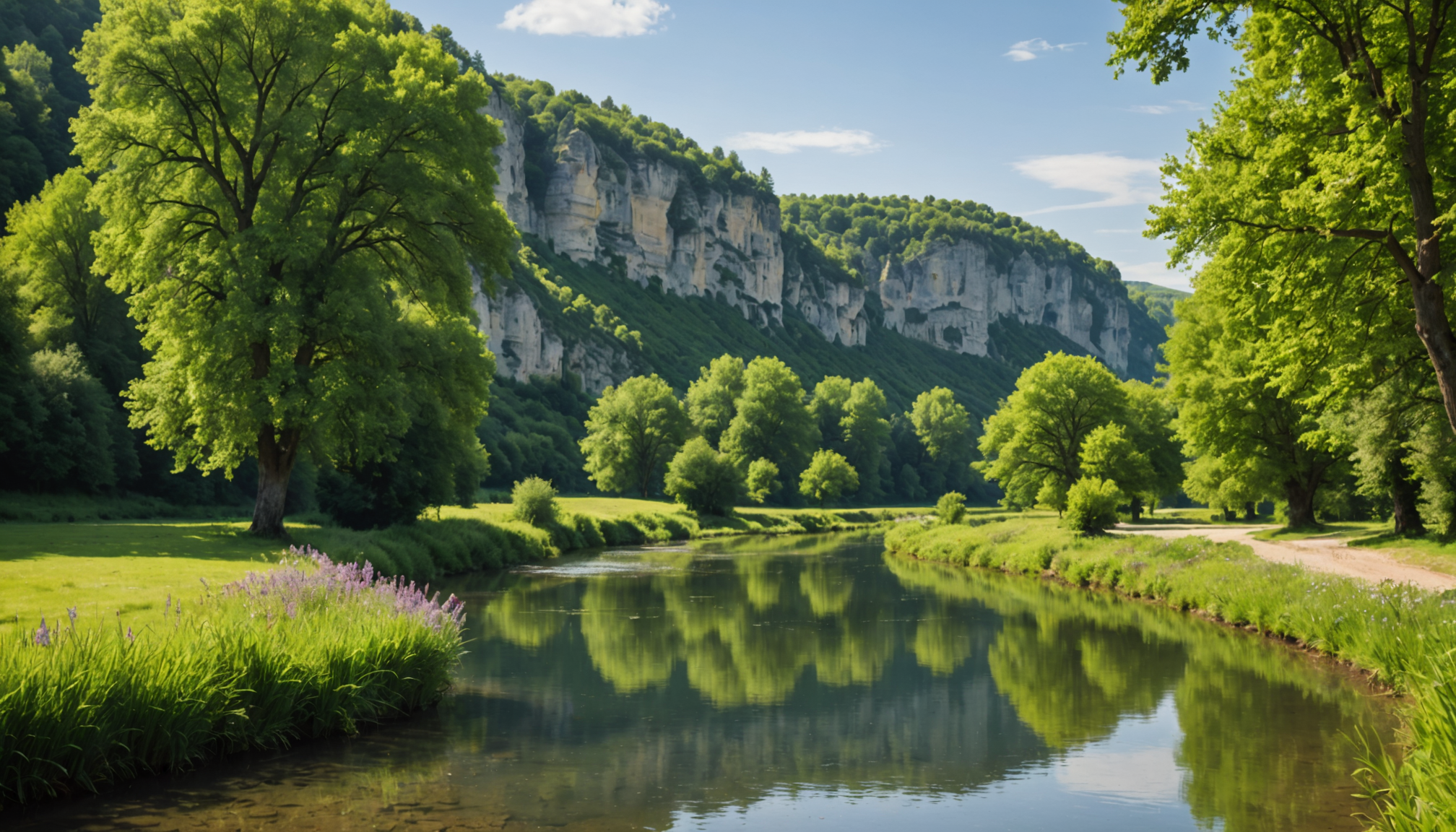exploration et détente : secrets cachés de la france rurale — les cours d'eau préservés serpentent dans des vallées