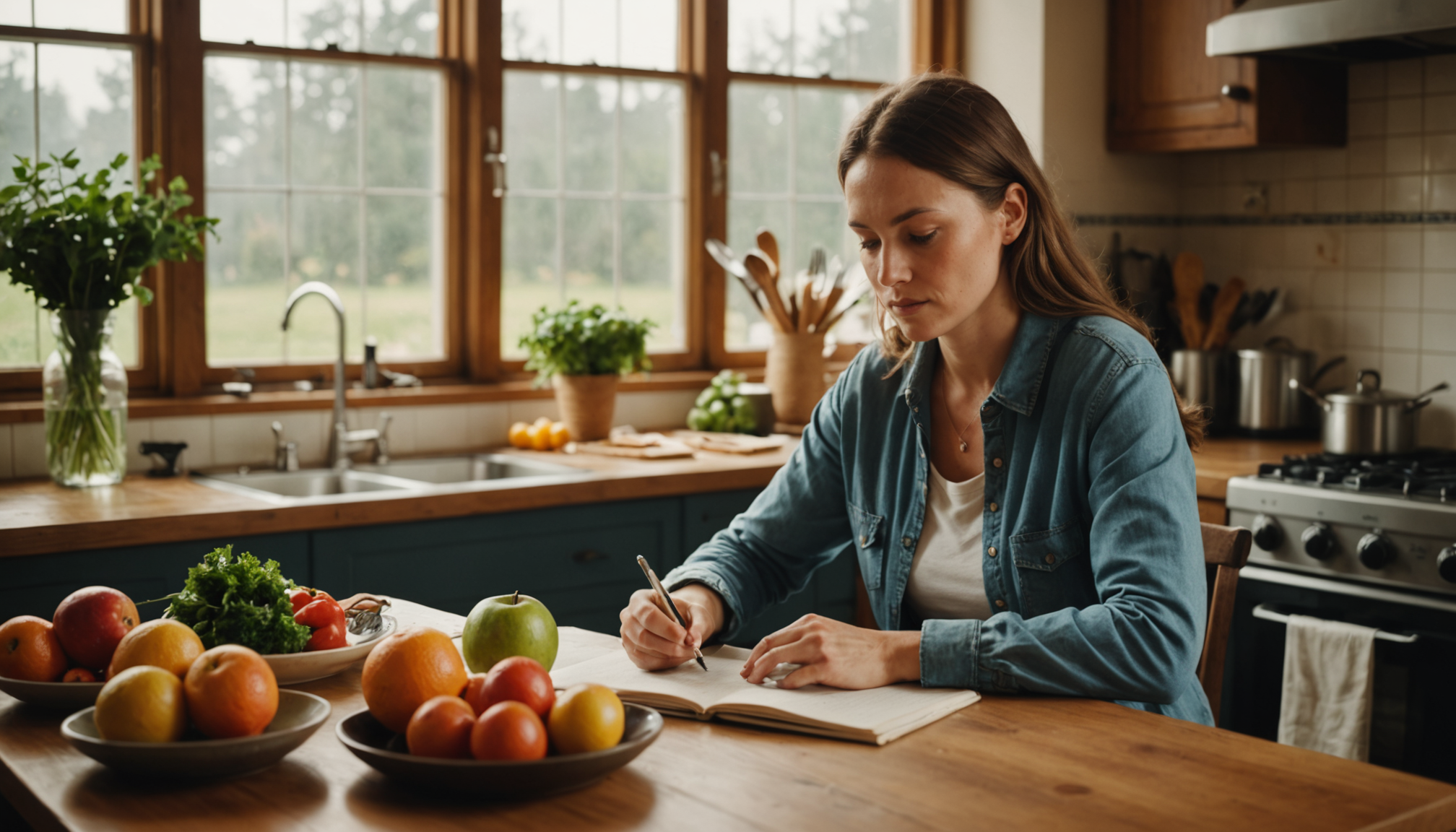 Illustration : observez comment différents aliments affectent votre énergie et — chemin vers l'équilibre : harmonie du corps et de l'esprit