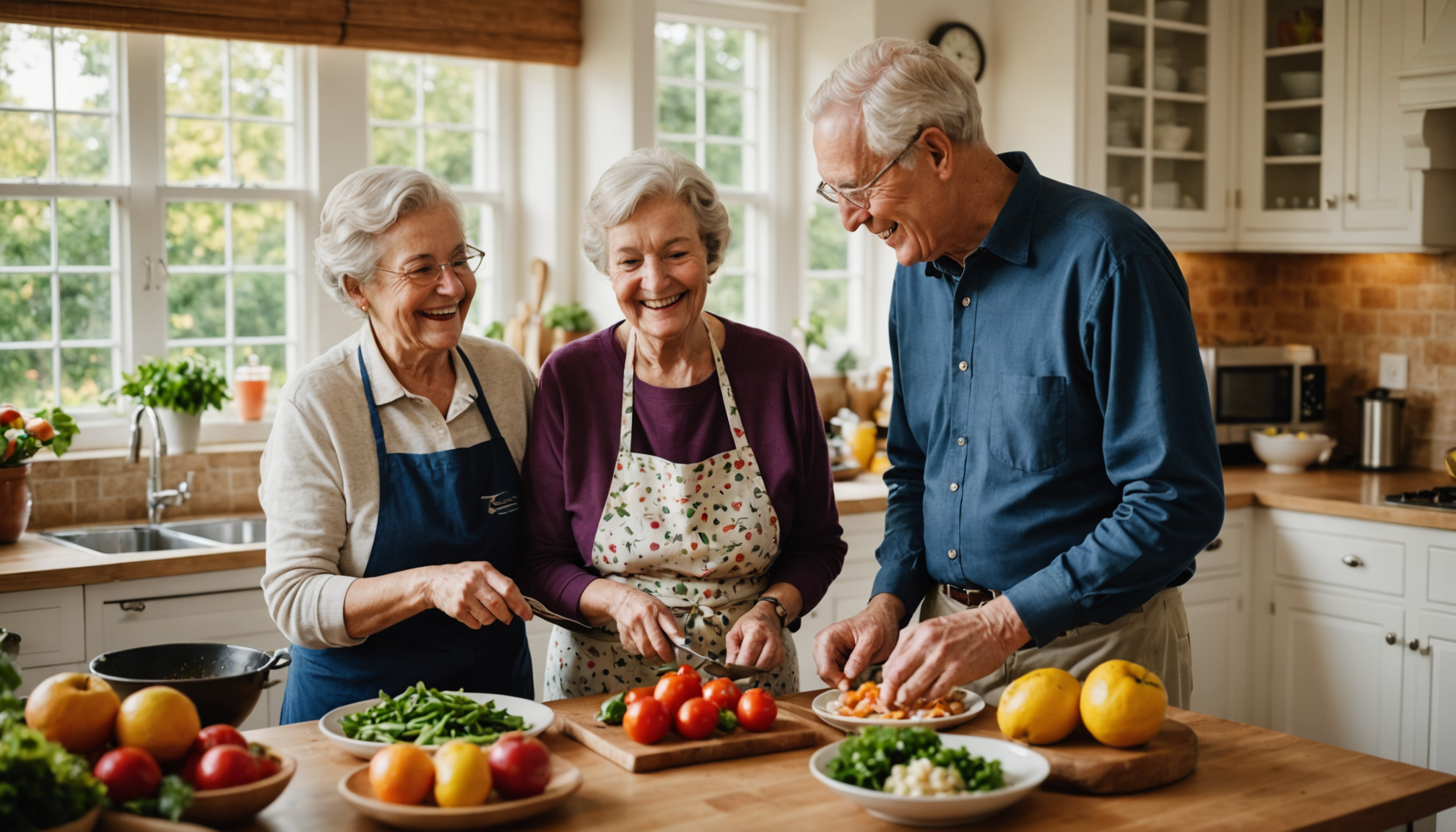 Illustration : privilégiez les fruits et légumes frais de saison, — 7 astuces pour enrichir la vie des seniors au quotidien