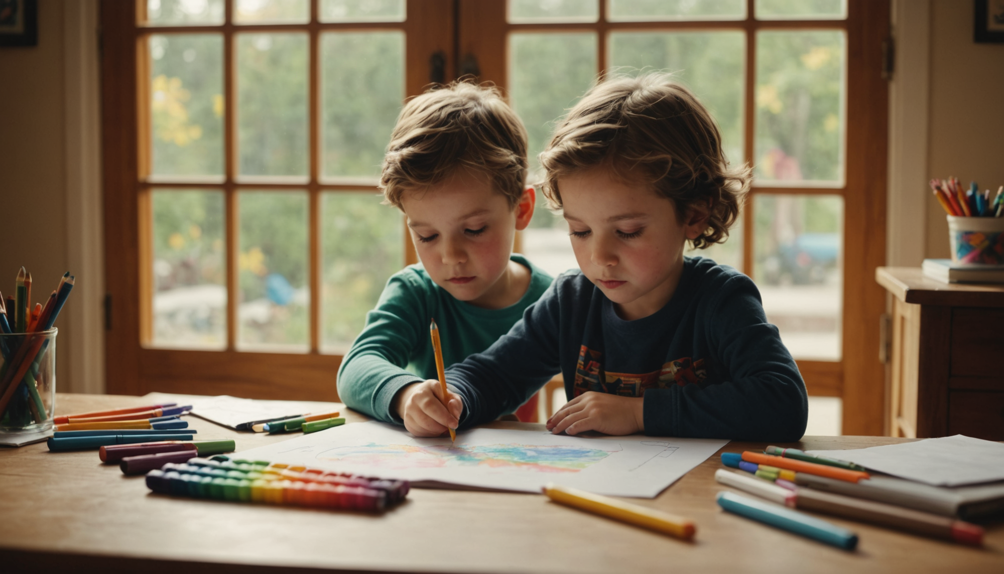 Illustration : les dessins enfantins, loin d'être de simples gribouillis, — secrets méconnus du développement des enfants