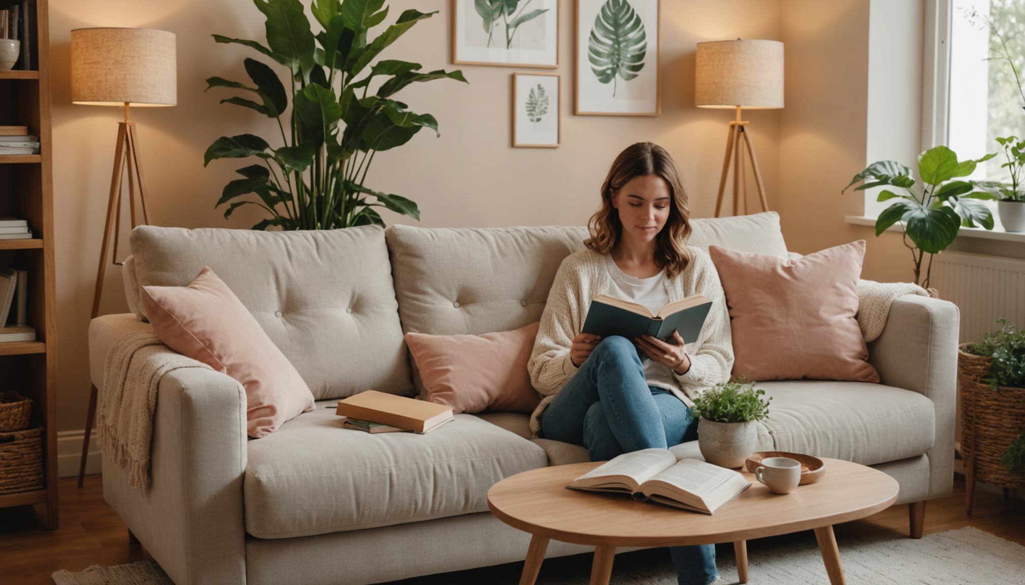 Illustration : l'éclairage, les couleurs et les matières présentes dans — le bien-être influence-t-il notre quotidien ?