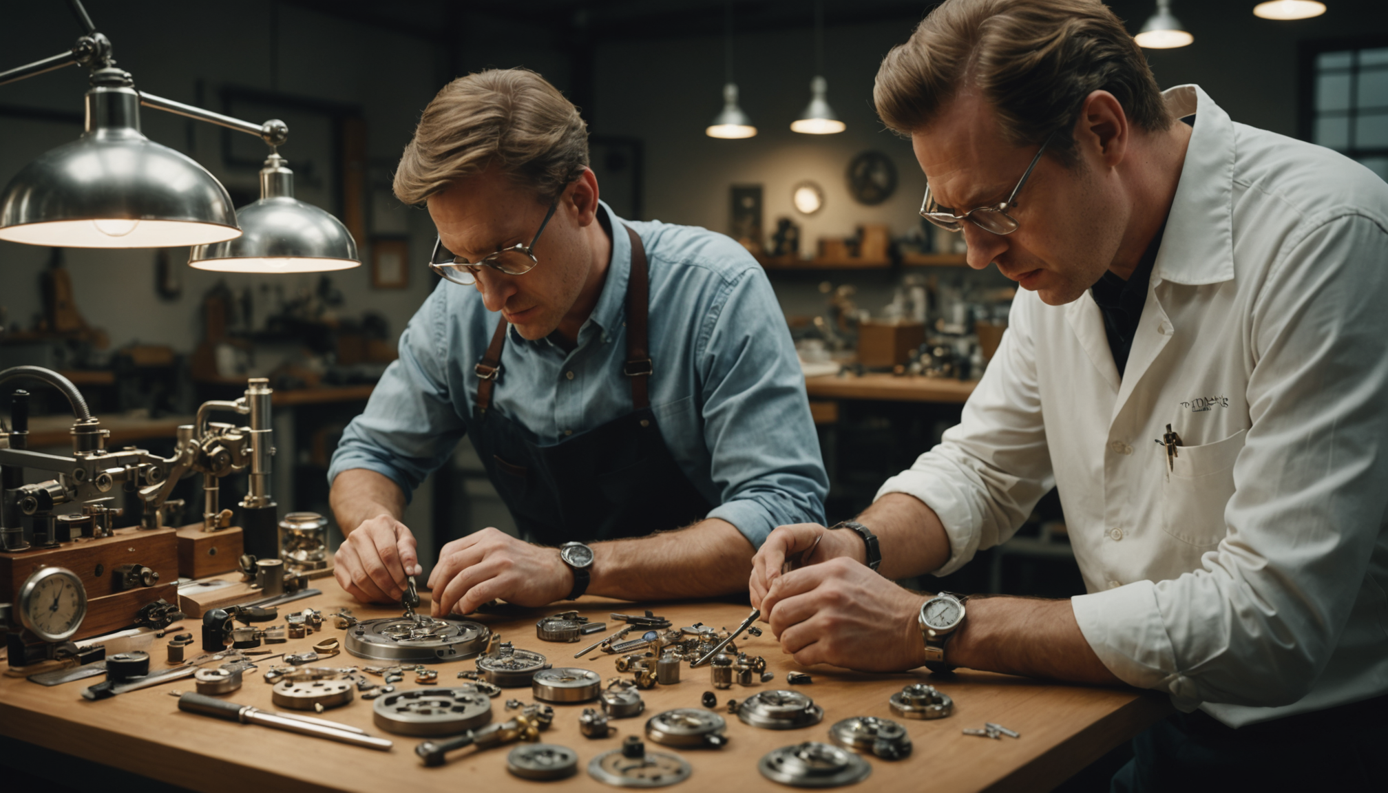 Illustration : une manufacture horlogère peut automatiser certaines étapes de — innovation et tradition : l'équilibre des entreprises modernes