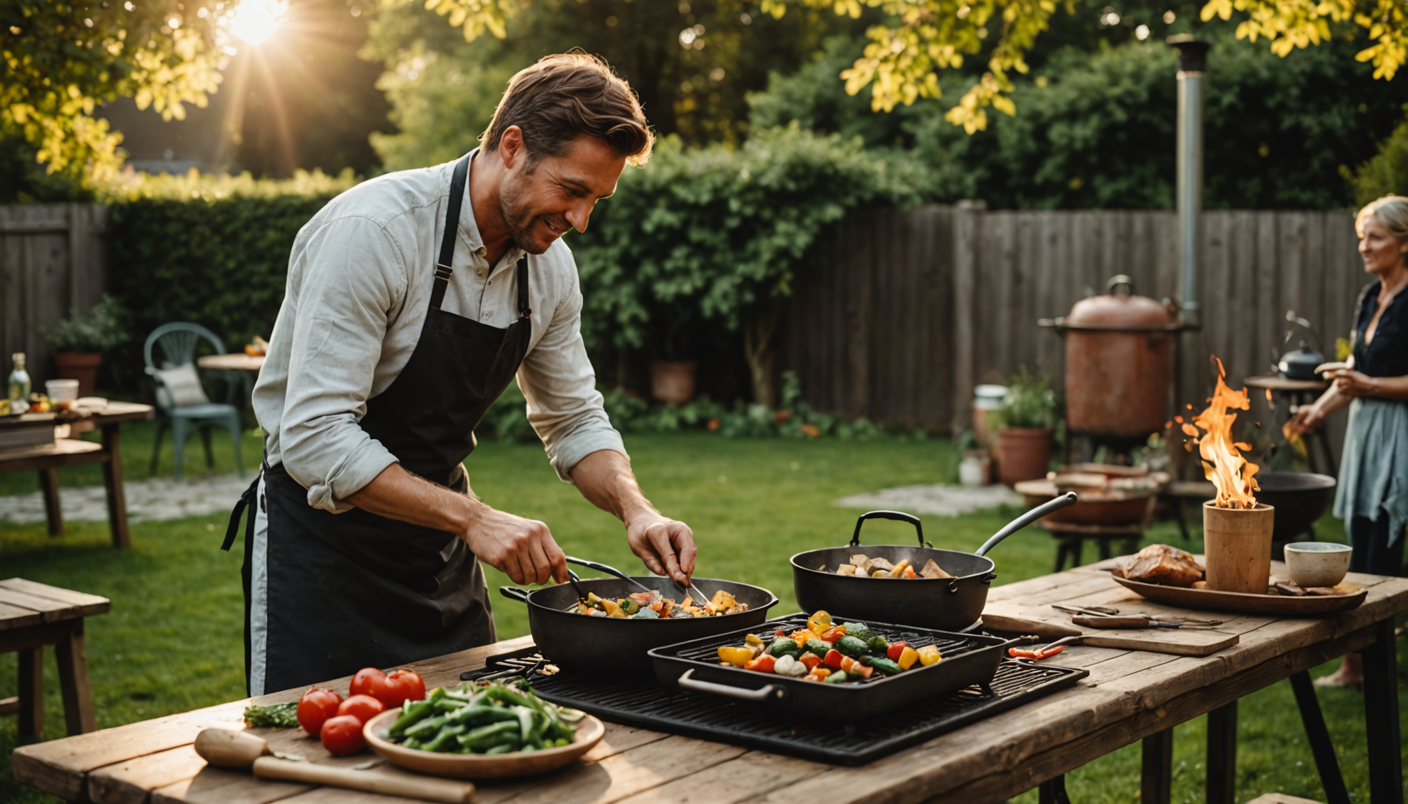 Illustration : évitez absolument les bois résineux (pin, sapin, épicéa) — cuisine au feu de bois : redécouvrez le plaisir de cuisiner avec un brasero plancha