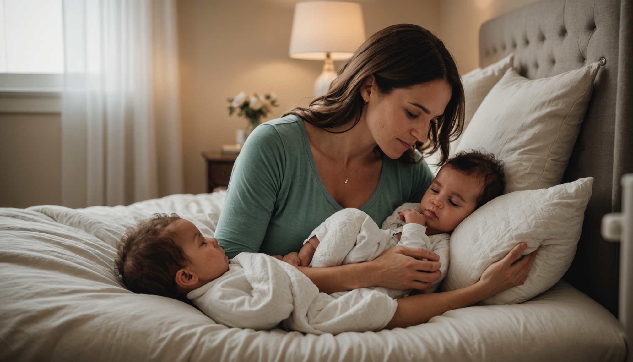 avantages insoupçonnés du coussin allaitement — certaines mamans l'utilisent également pour créer un périmètre