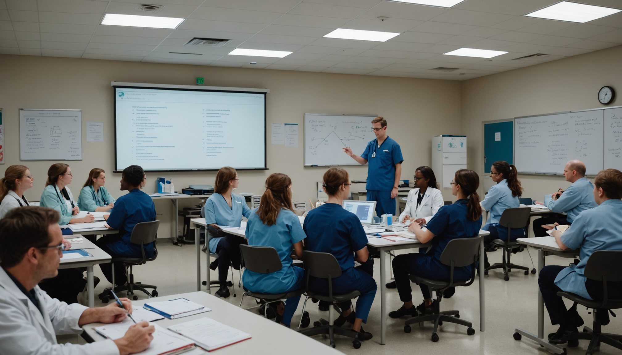 Illustration : les professionnels de santé reçoivent une formation centrée — ce que personne ne dit sur la santé moderne et ses défis