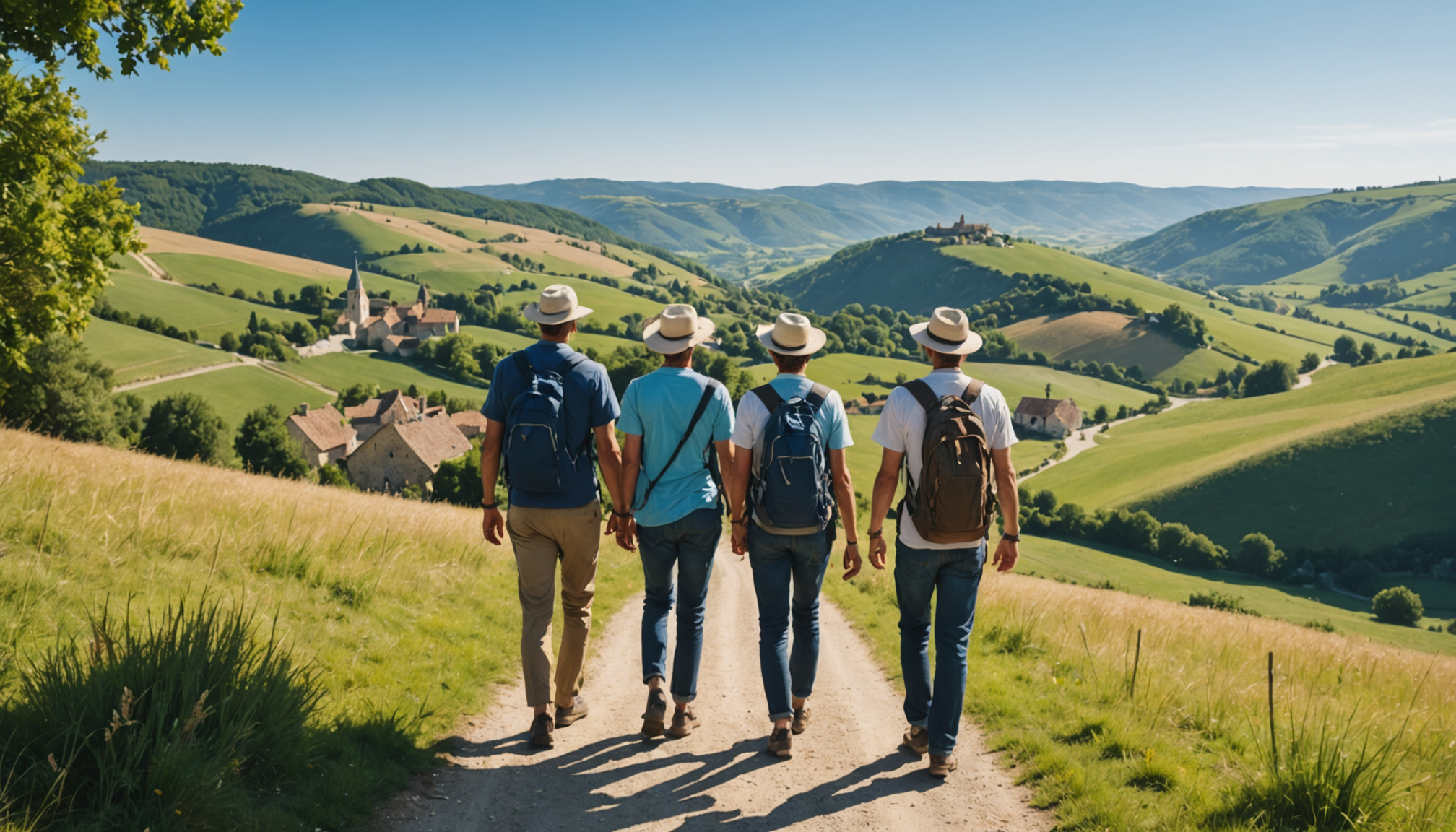 Illustration : plusieurs routes de pèlerinage traversent le sud-ouest français, — explorez la culture française en voyageant à travers ses régions