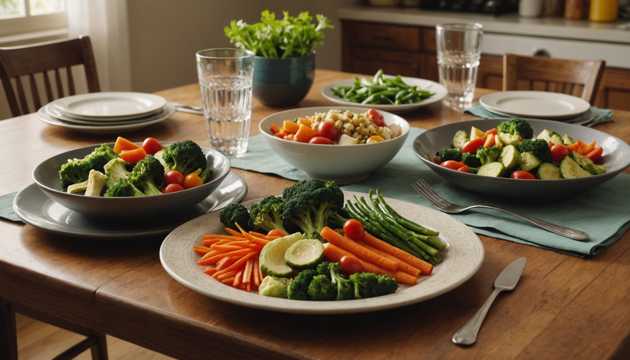 l'alimentation et le bien-être : un duo inséparable — divisez mentalement votre assiette en trois parties égales.