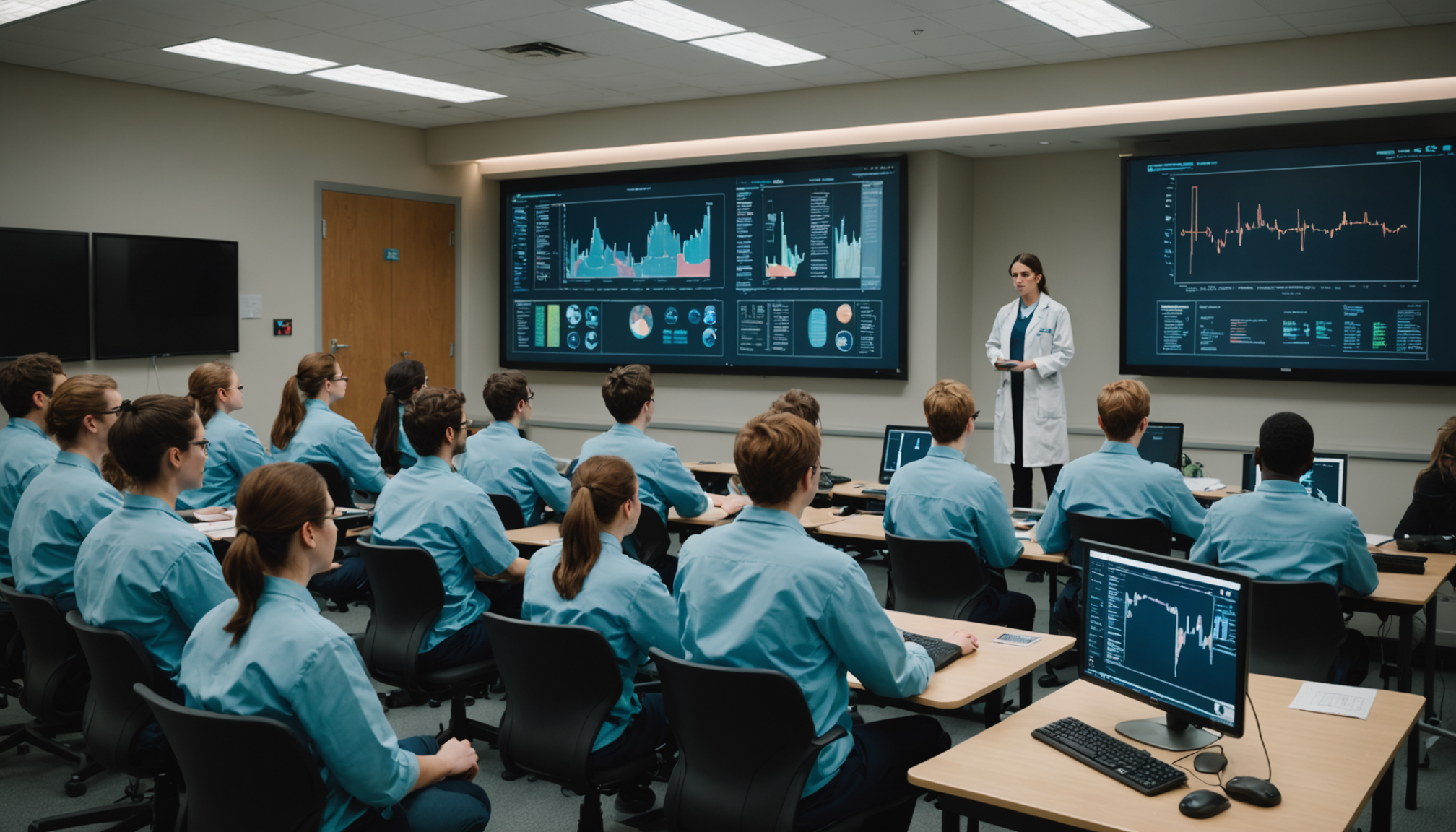 Illustration : de données, préparant les futurs praticiens à exercer — révolution attend la médecine grâce au génie médical ?