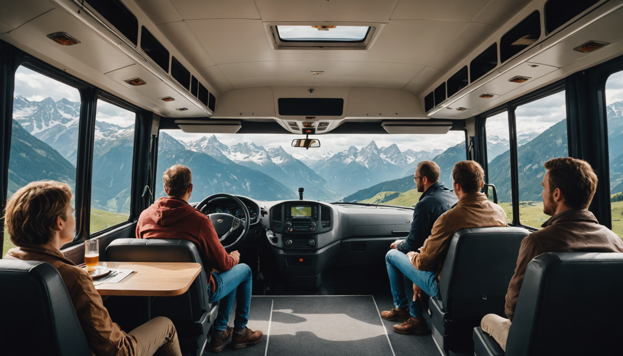 Illustration : les massifs montagneux, des alpes aux pyrénées en — louer un bus avec chauffeur pour découvrir la france