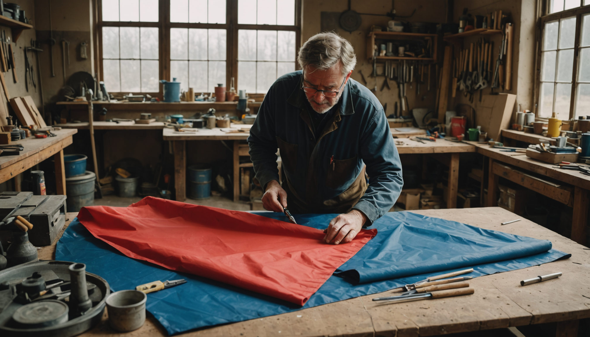 bâche protection sur mesure : prix, matériaux et options disponibles — les formes non rectangulaires nécessitent un travail de