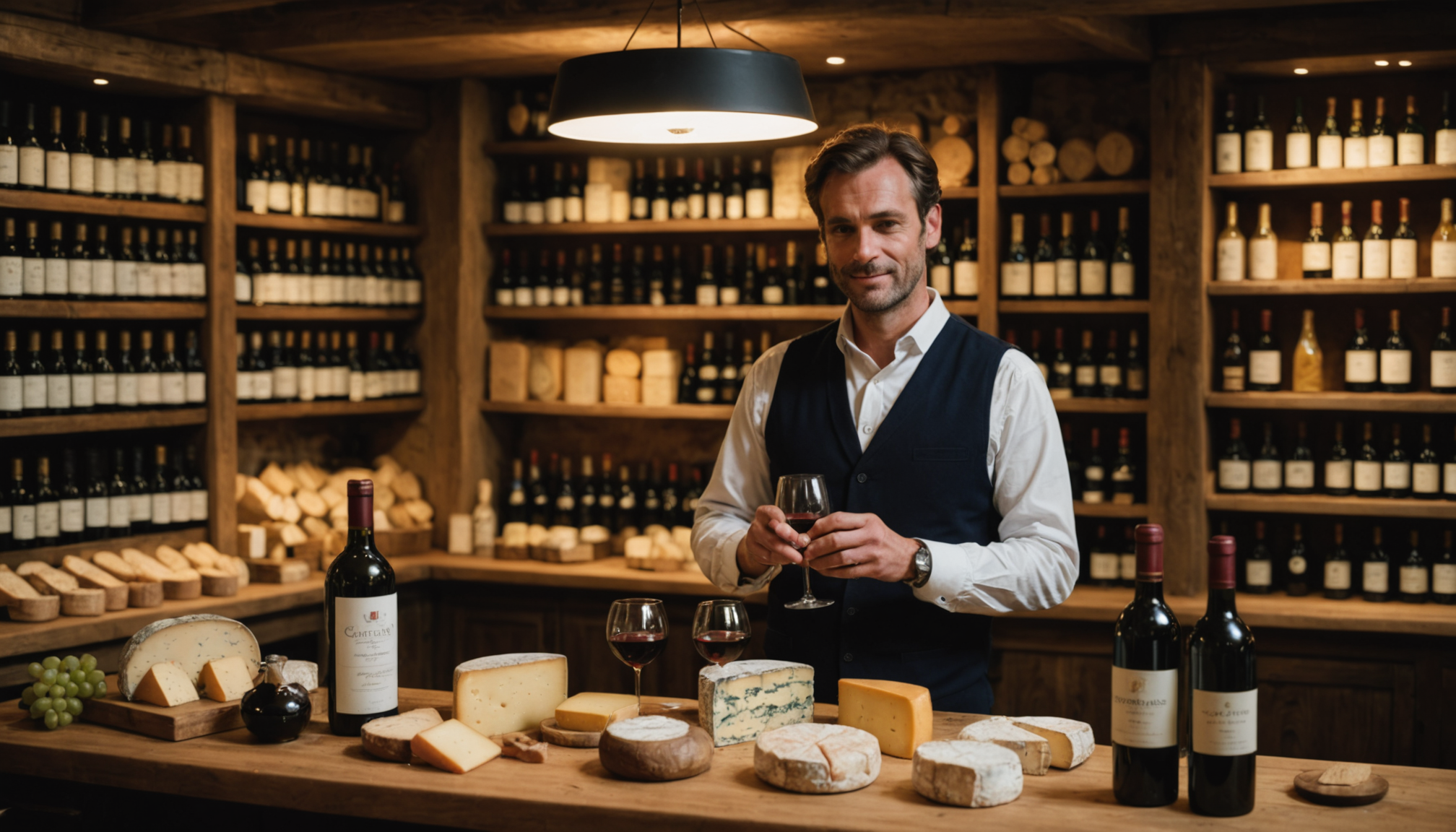 Illustration : les fromages affinés trouvent dans les crus beaujolais — vins du beaujolais : conseils de cavistes passionnés