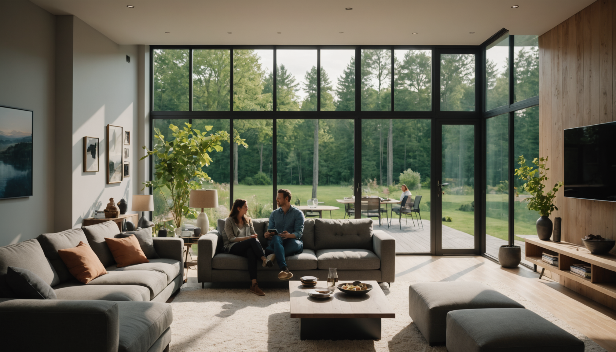 Illustration : er et le rafraîchissant en été éclairage led — la maison écologique est-elle l'avenir ?