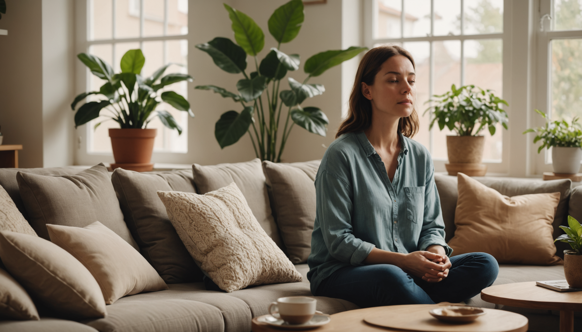 Illustration : la respiration consciente constitue l'outil le plus accessible. — 3 astuces pour améliorer votre bien-être quotidien