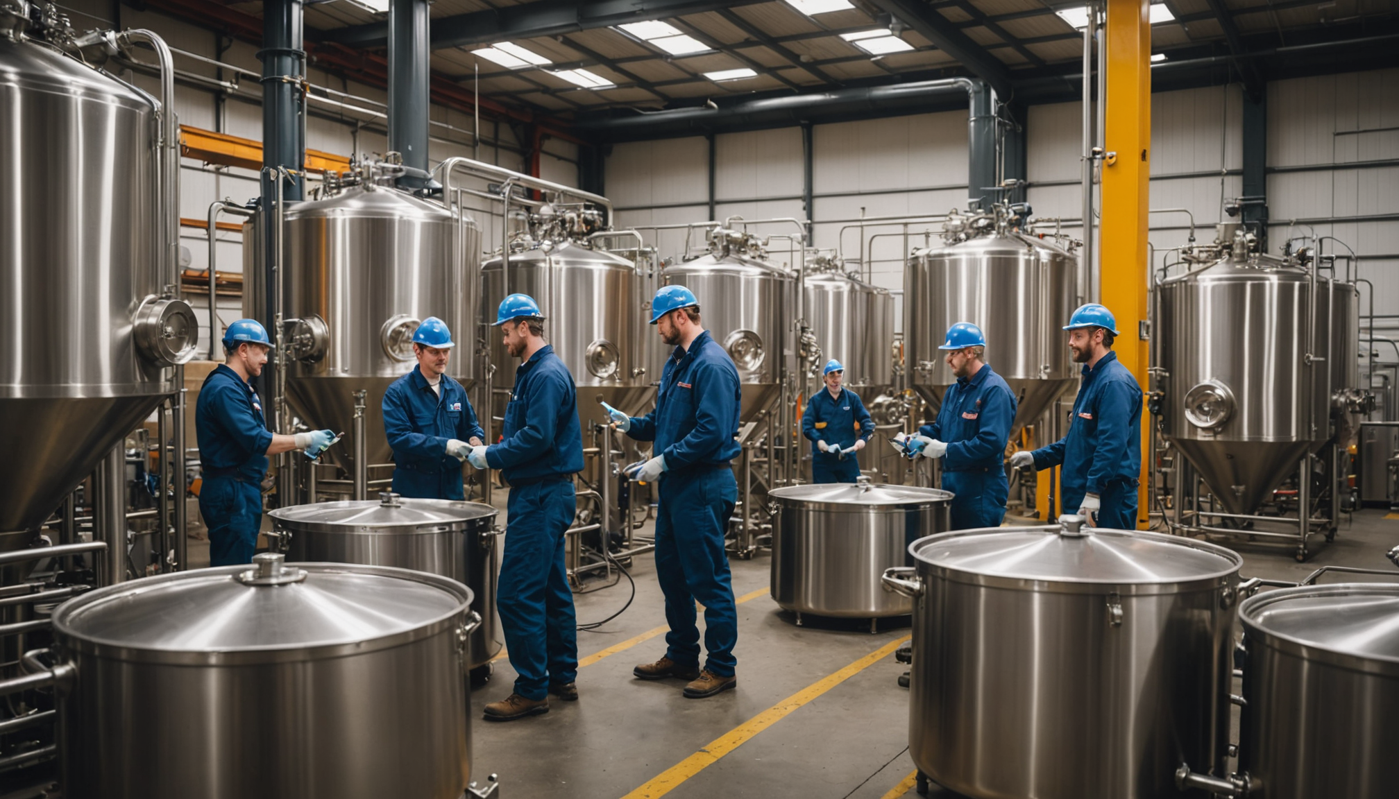 Illustration : les brasseries artisanales et industrielles illustrent parfaitement cette — 5 secteurs où le palan electrique fait gagner du temps (et réduit les risques)