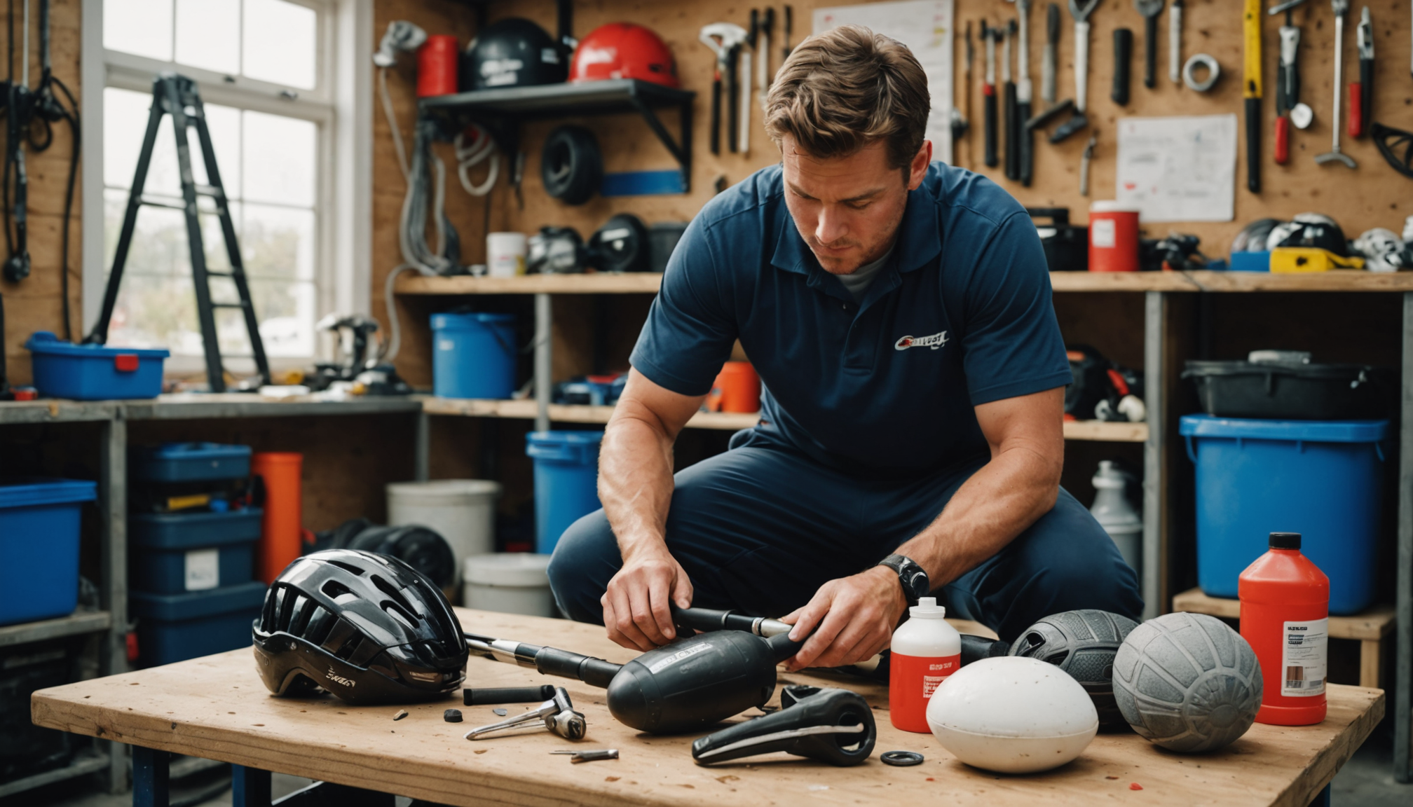 Illustration : la lubrification des éléments mobiles avec des graisses — investir dans du matériel sportif conçu pour les zones côtières