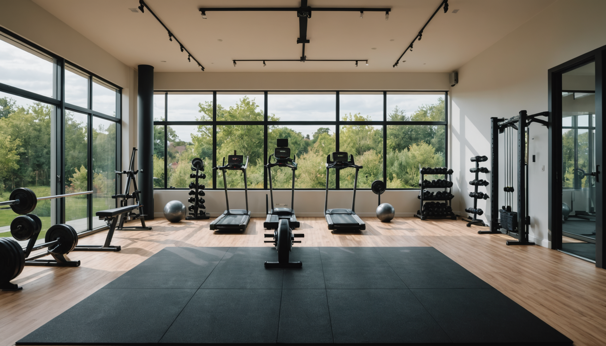 créer un home gym durable avec une dalle caoutchouc — é zone dédiée olympique : 3 x 4