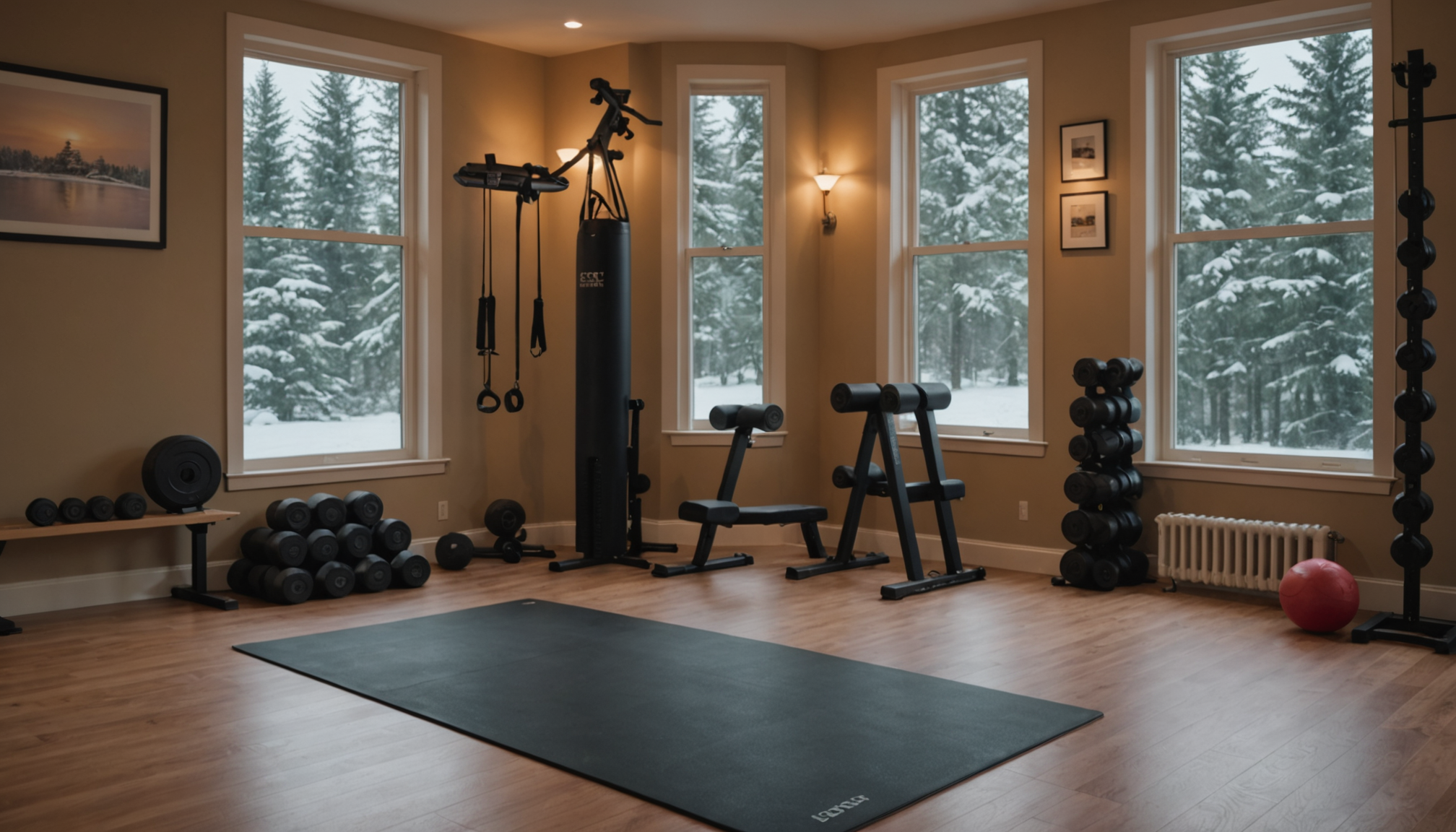 Illustration : outchouc conserve la chaleur : cette propriété devient — créer un home gym durable avec une dalle caoutchouc