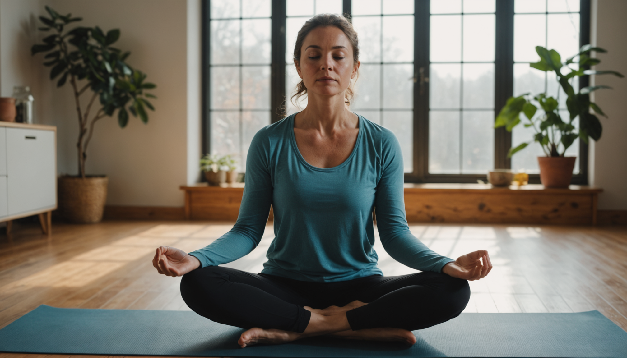 Illustration : la méditation de pleine conscience modifie structurellement votre — équilibre et silhouette : harmonie entre bien-être et minceur