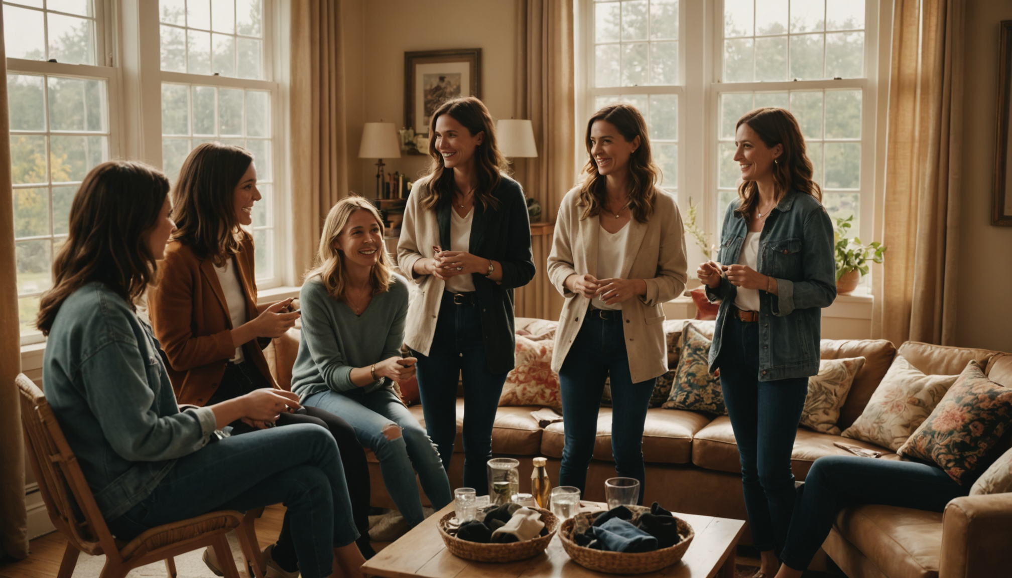 Illustration : organiser des vide-dressings entre amis ou participer à — réinventez votre style avec des pièces intemporelles