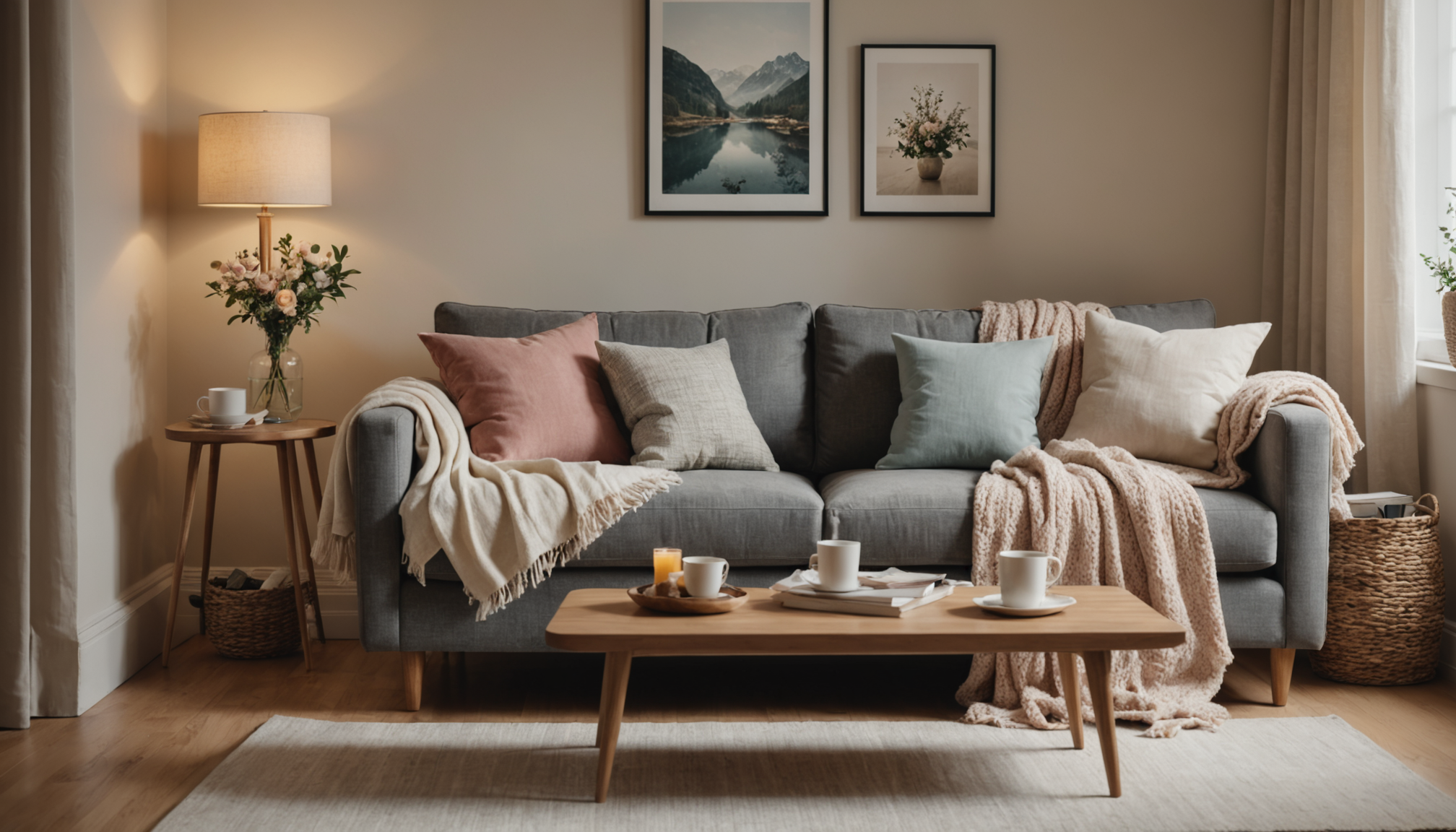 intérieur douillet pour chaque saison — ger facilement lavables ajouter des plaids fins en